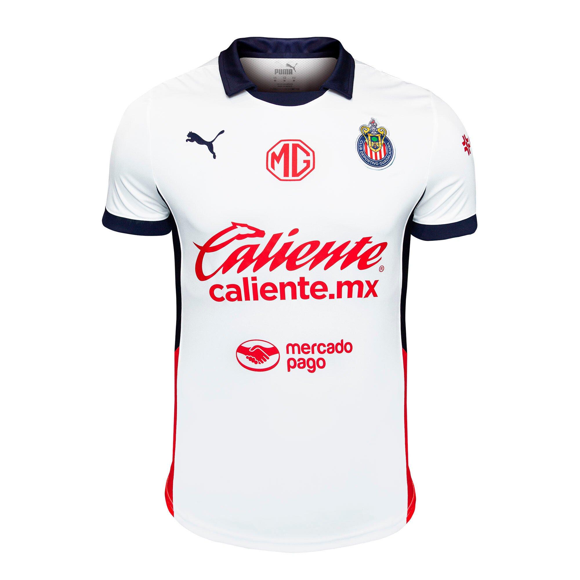 PUMA Men's Chivas 24-25 Away Replica Shirt - White - WHITE Thumbnail View 1
