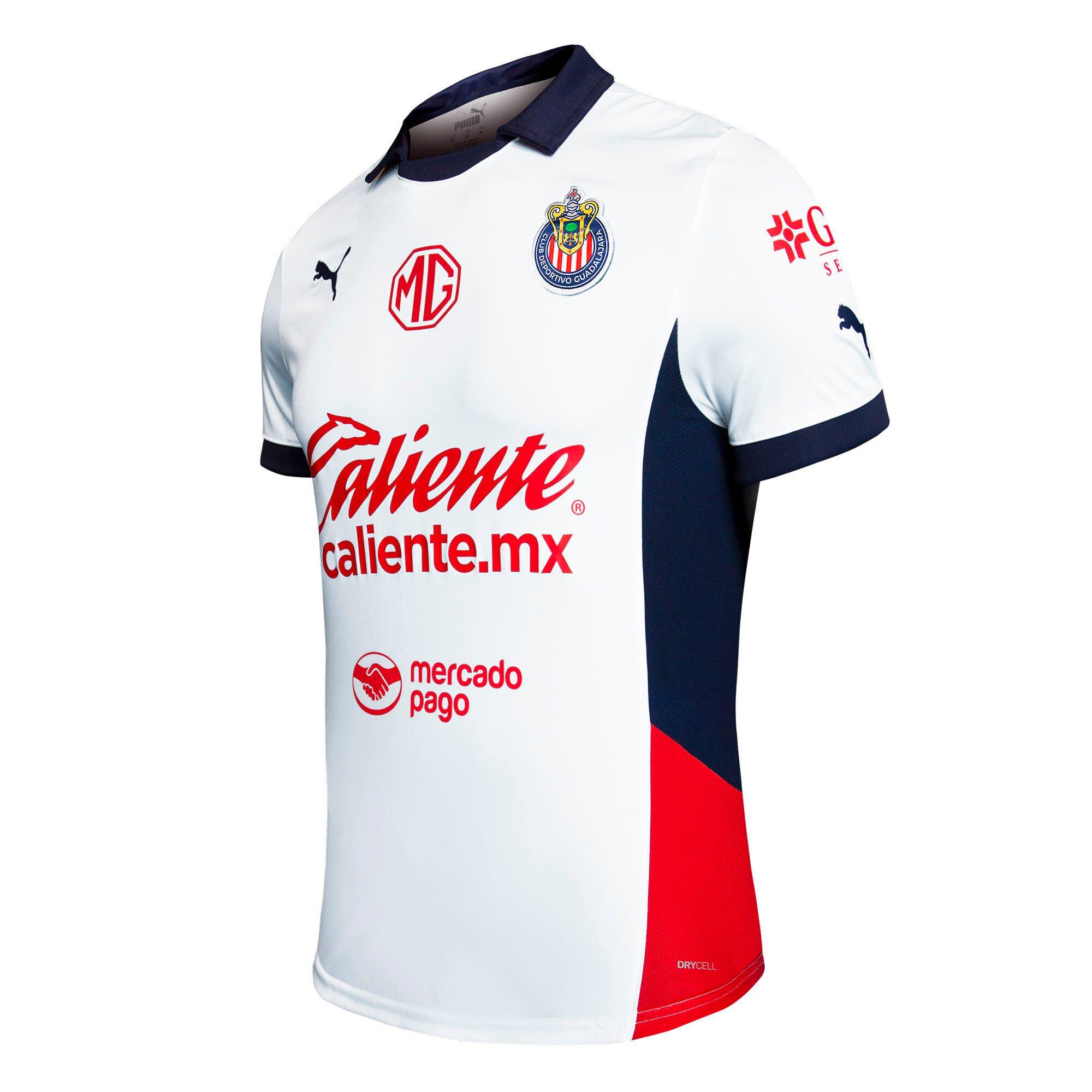 PUMA Men's Chivas 24-25 Away Replica Shirt - White - WHITE Thumbnail View 3