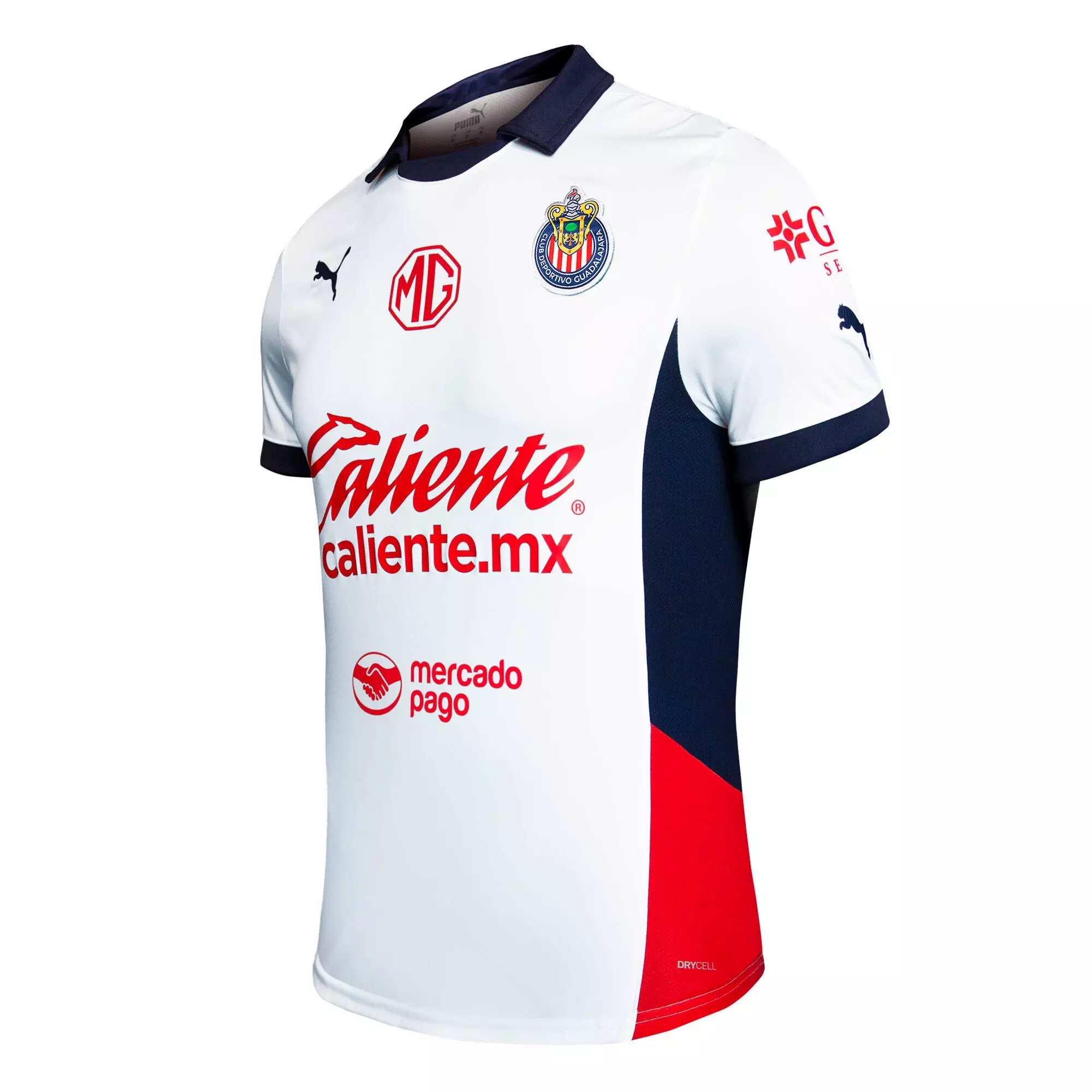 PUMA Men's Chivas 24-25 Away Replica Shirt -White - WHITE