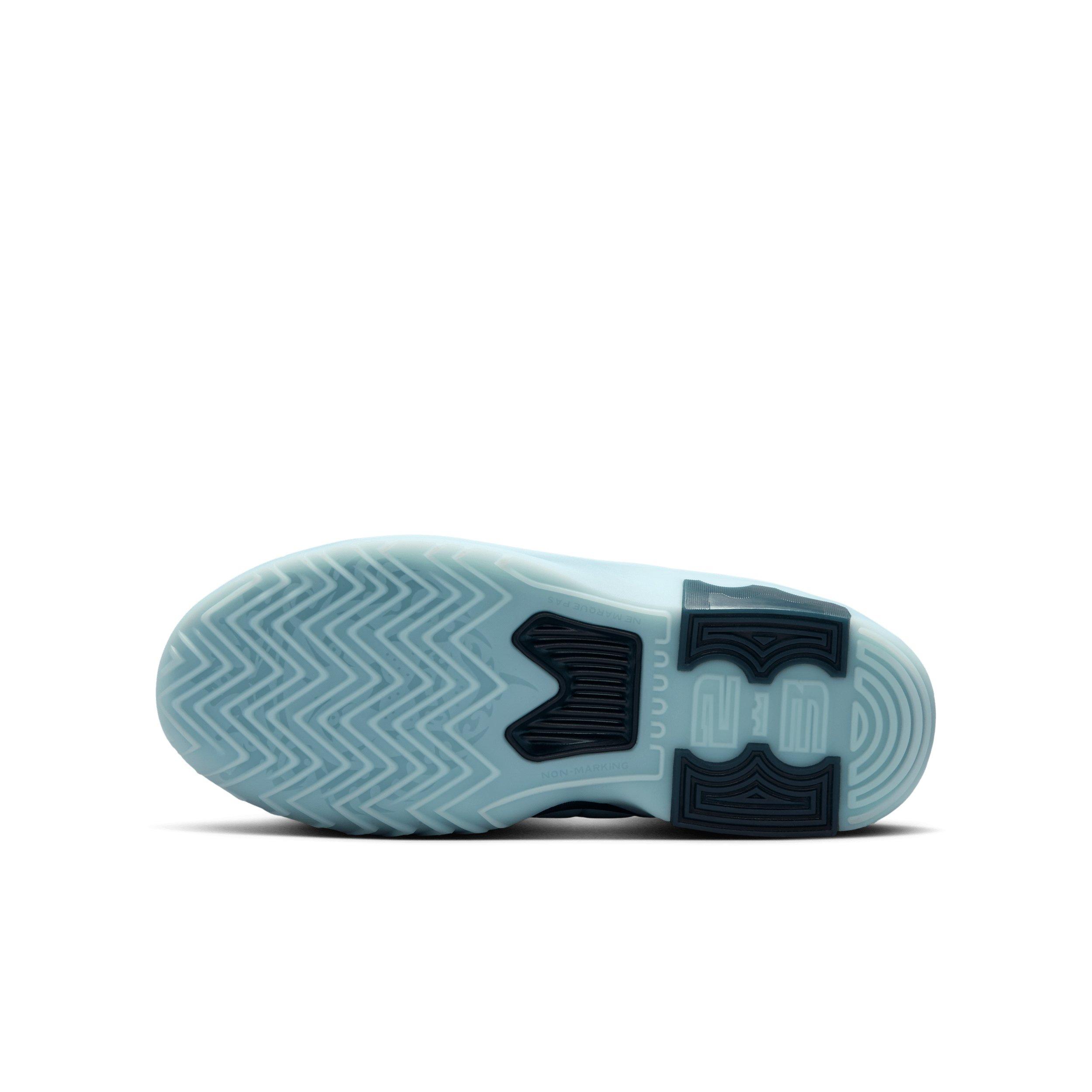 Nike LeBron Witness 9 Grade School Boys' "Glacier Ice/Glacier Blue/Silver/Navy" Basketball Shoe