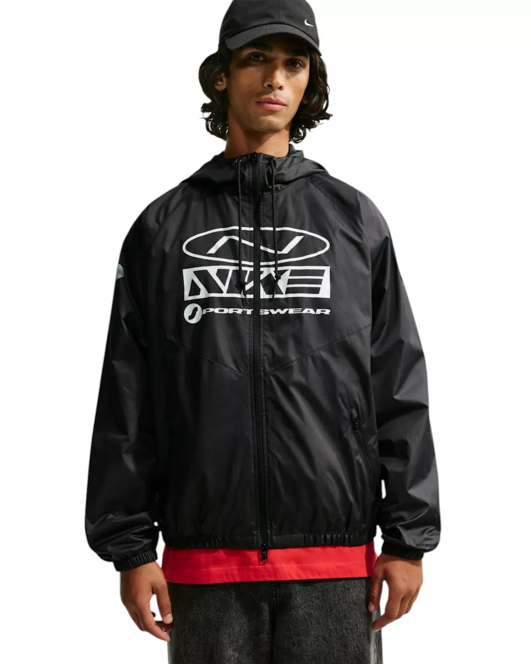 Nike Men's Windrunner 72 Storm-FIT Graphic Jacket - BLACK