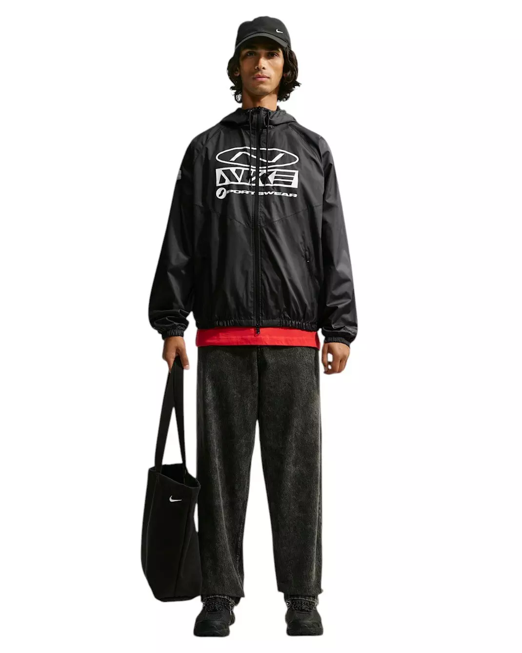 Nike Men's Windrunner 72 Storm-FIT Graphic Jacket - BLACK