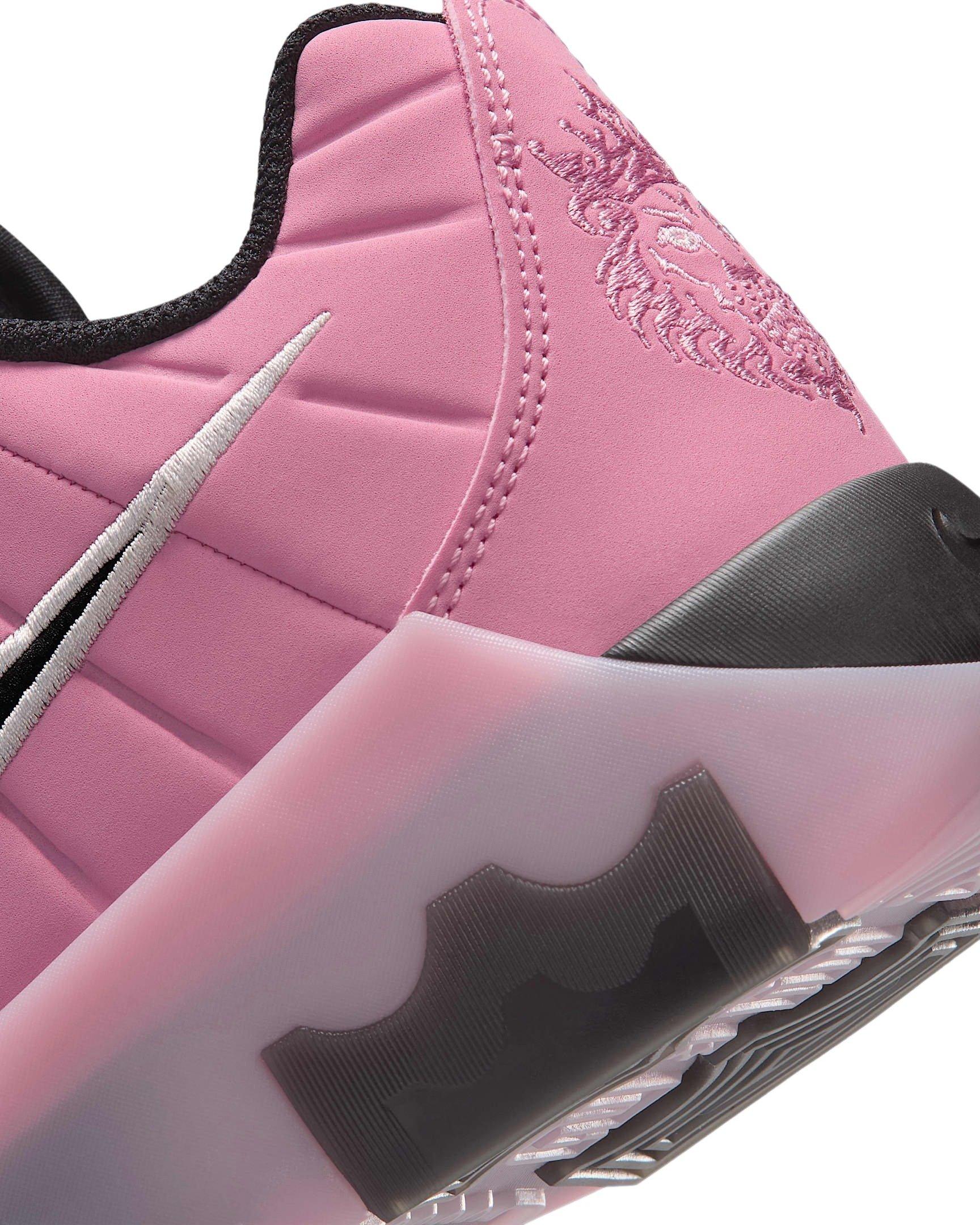 Nike LeBron Witness 9 Grade School Boys' "Elemental Pink/Pink/Pink Foam/Black" Basketball Shoe