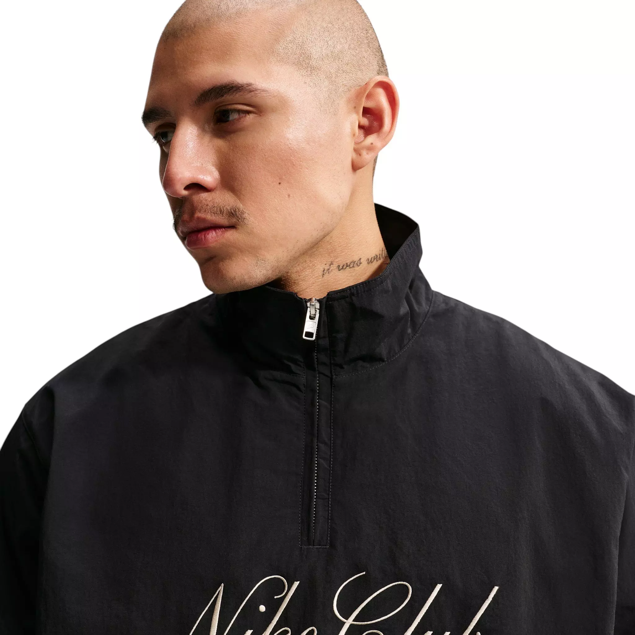 Nike Men's Sportswear Club 1/2 Zip Jacket - BLACK