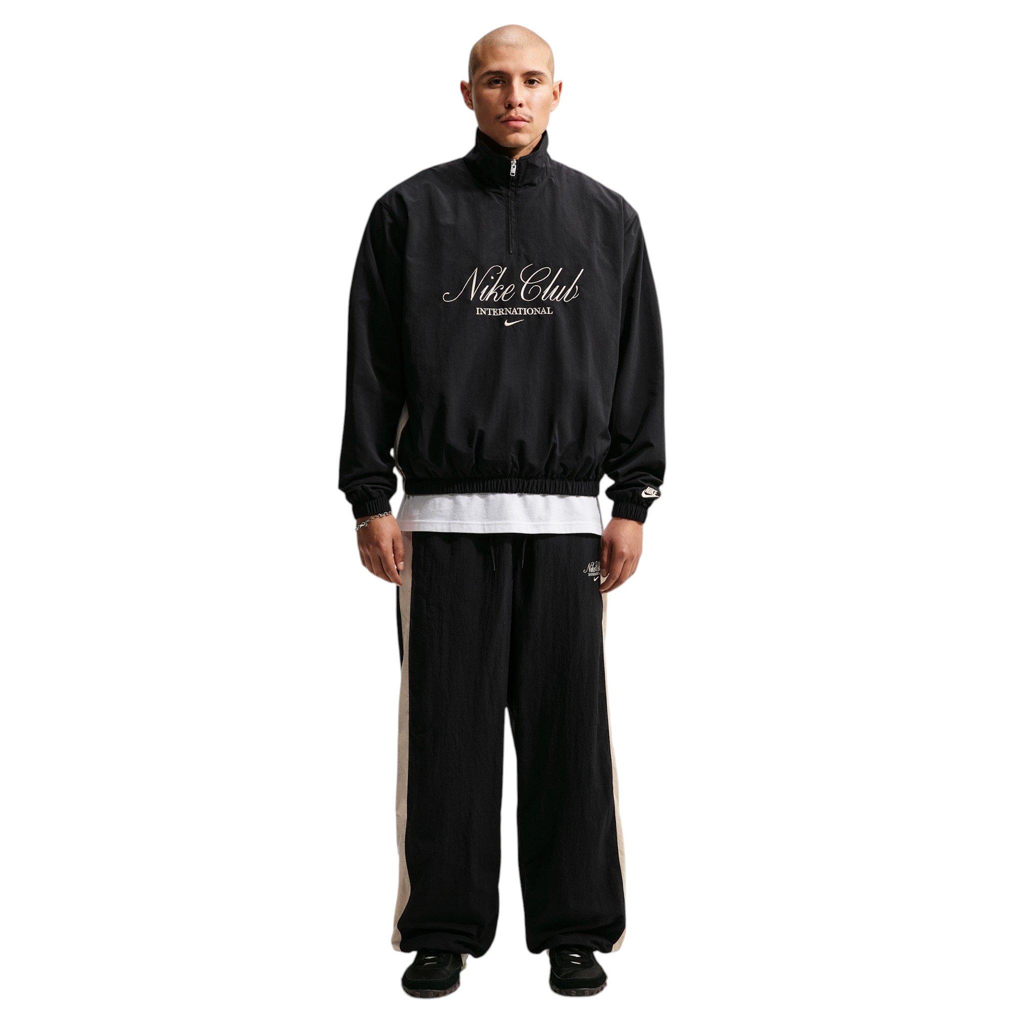 Nike Men's Sportswear Club 1/2 Zip Jacket - BLACK