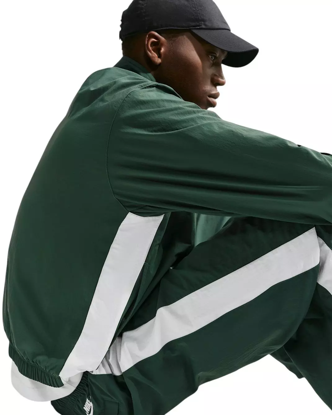 Nike Men's Sportswear Club 1/2 Zip Jacket - GREEN