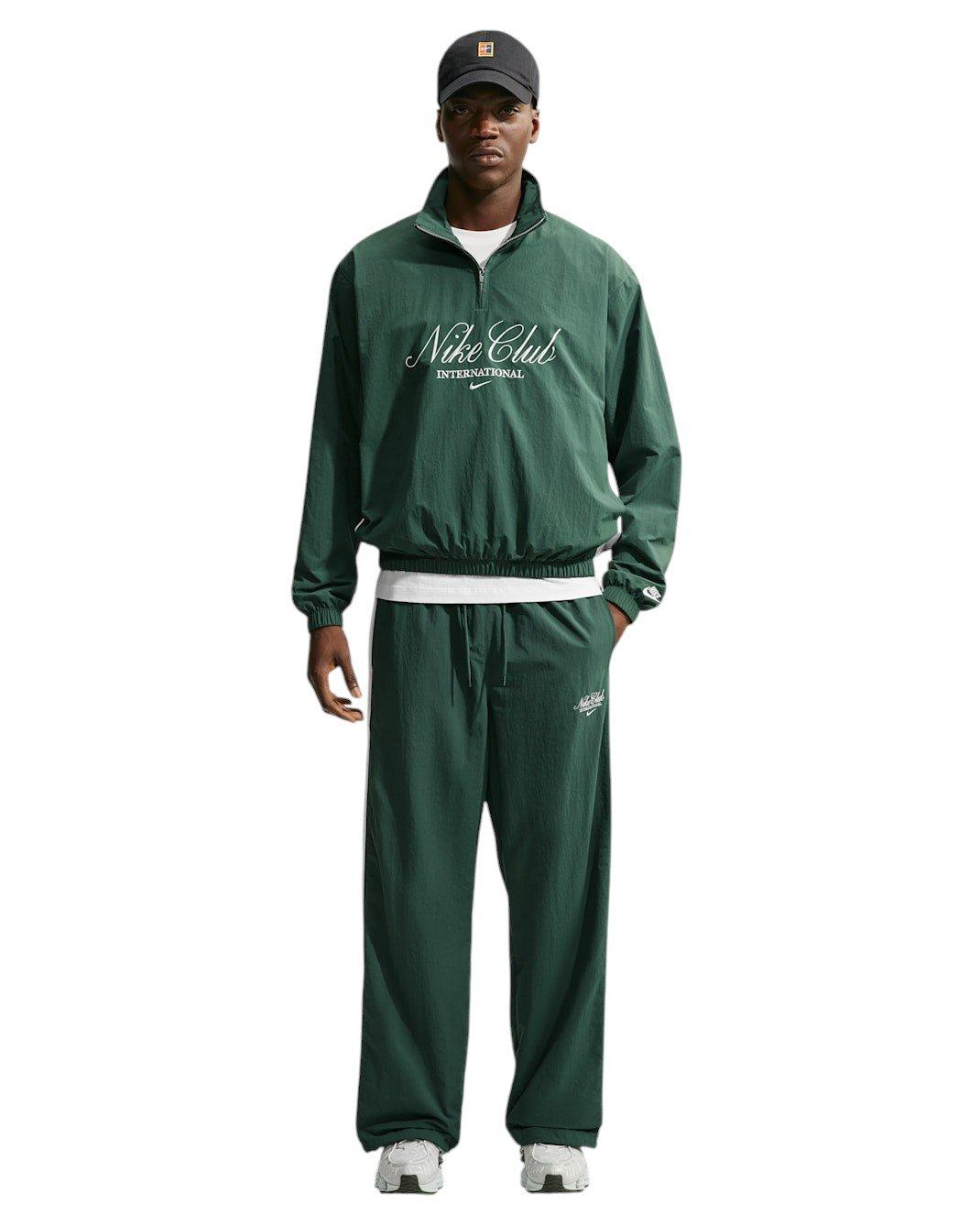 Nike Men's Sportswear Club 1/2 Zip Jacket - GREEN