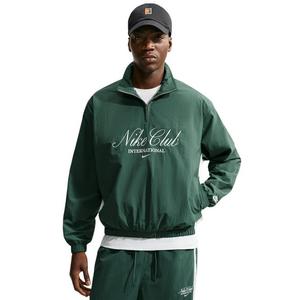 Nike Men's Sportswear Club 1/2 Zip Jacket - GREEN