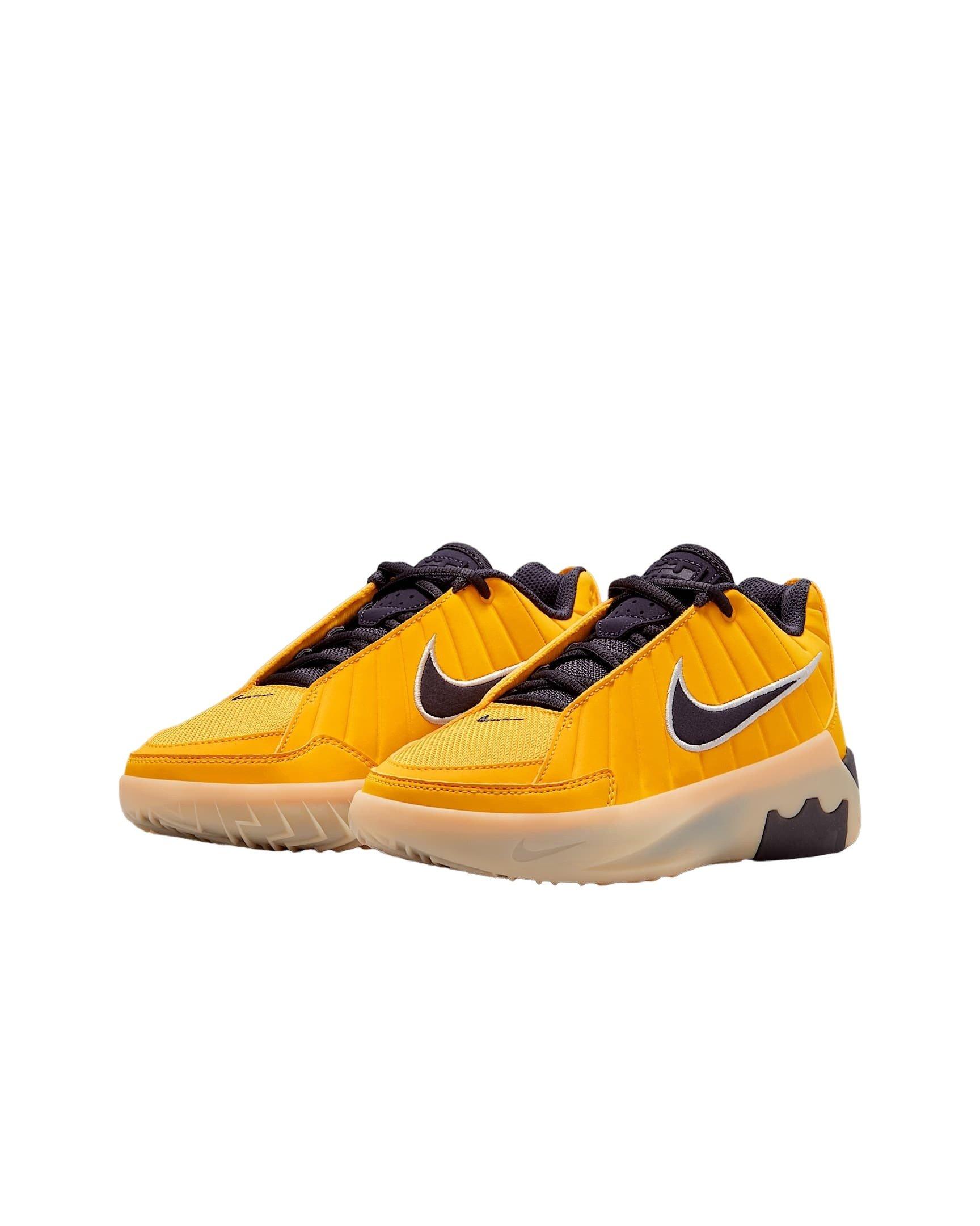Nike LeBron Witness 9 Grade School Boys' "Amarillo/Soft Yellow/Lilac/Cave Purple" Basketball Shoe