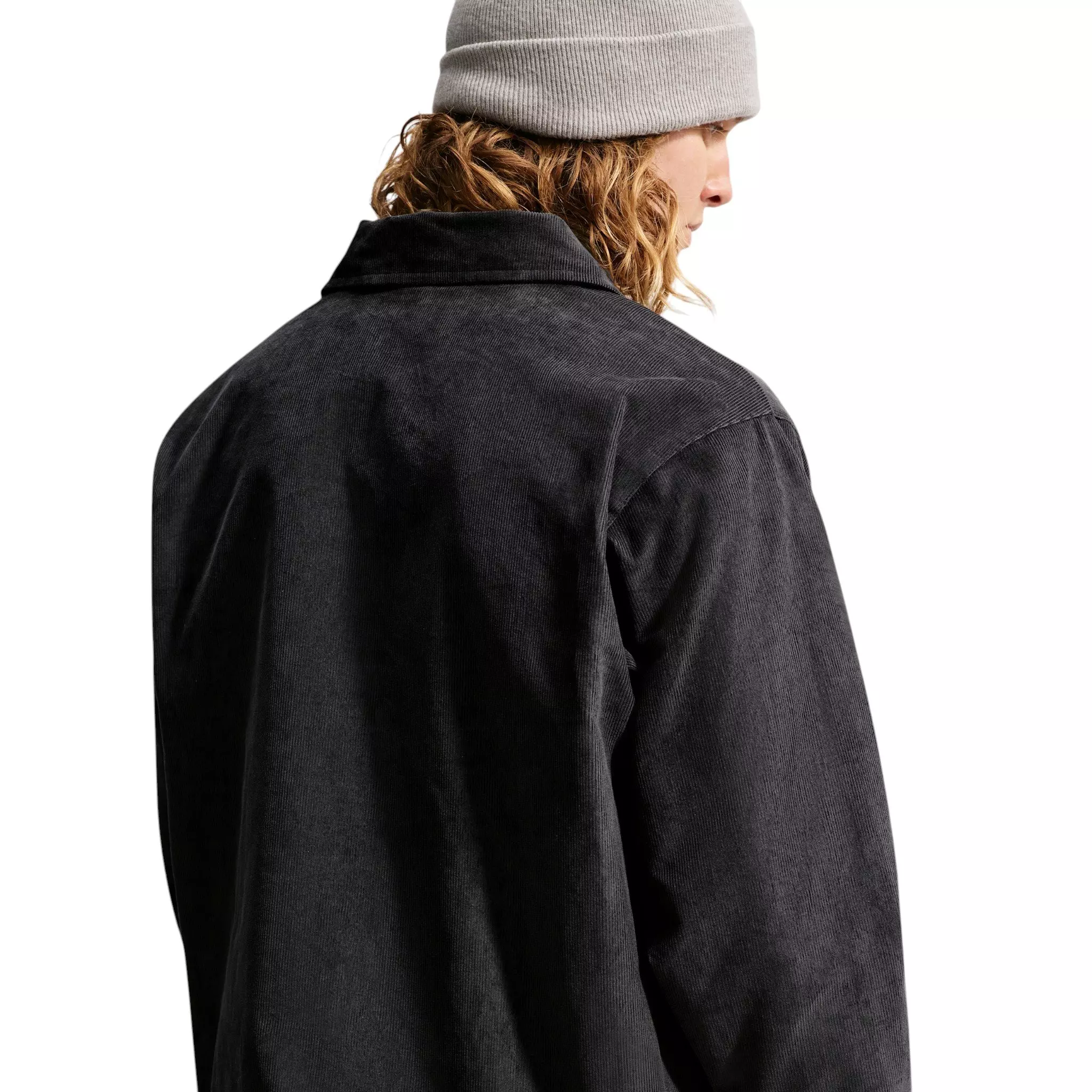 Nike Men's Sportswear Club Corduroy Coaches Jacket - BLACK