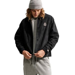 Nike Men's Sportswear Club Corduroy Coaches Jacket - BLACK