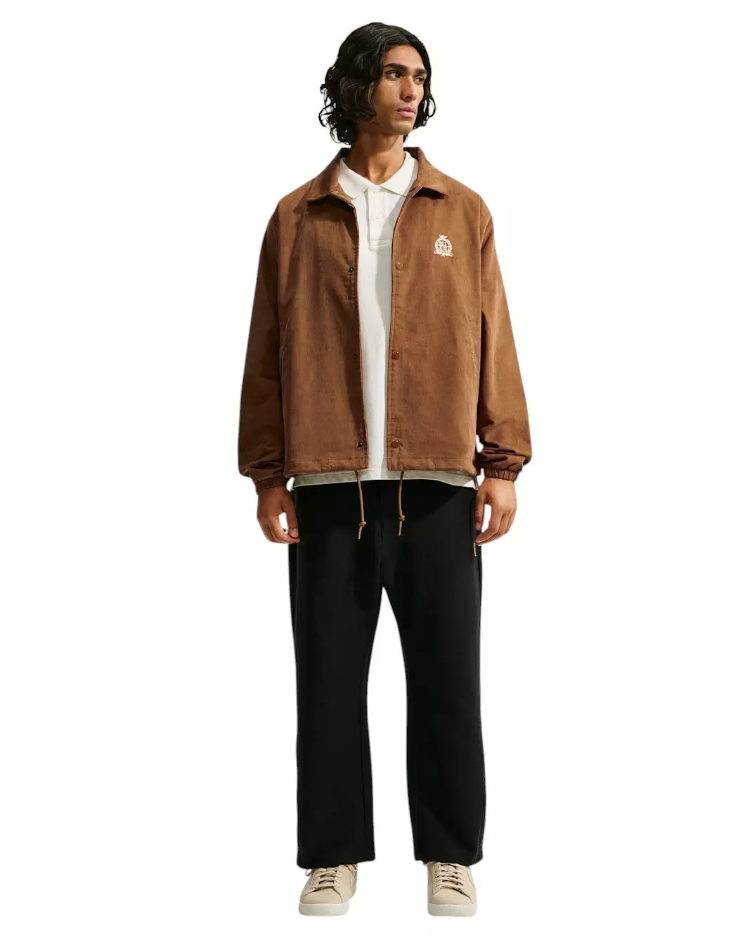 Nike Men's Sportswear Club Corduroy Coaches Jacket - BROWN
