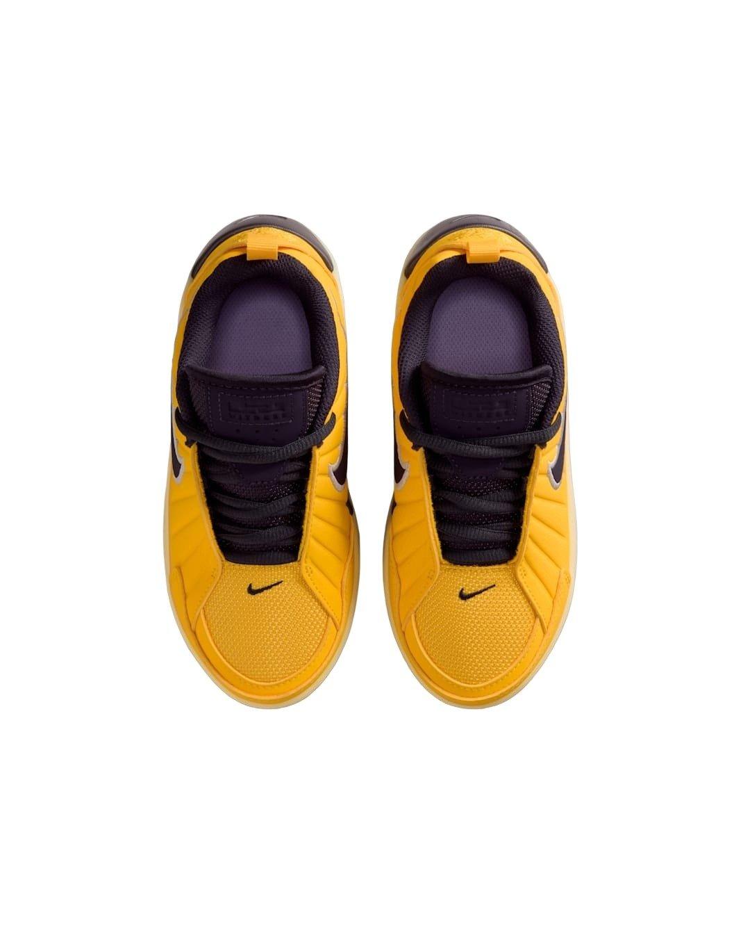 Nike LeBron Witness 9 Preschool Boys' "Amarillo/Soft Yellow/Lilac/Cave Purple" Basketball Shoe