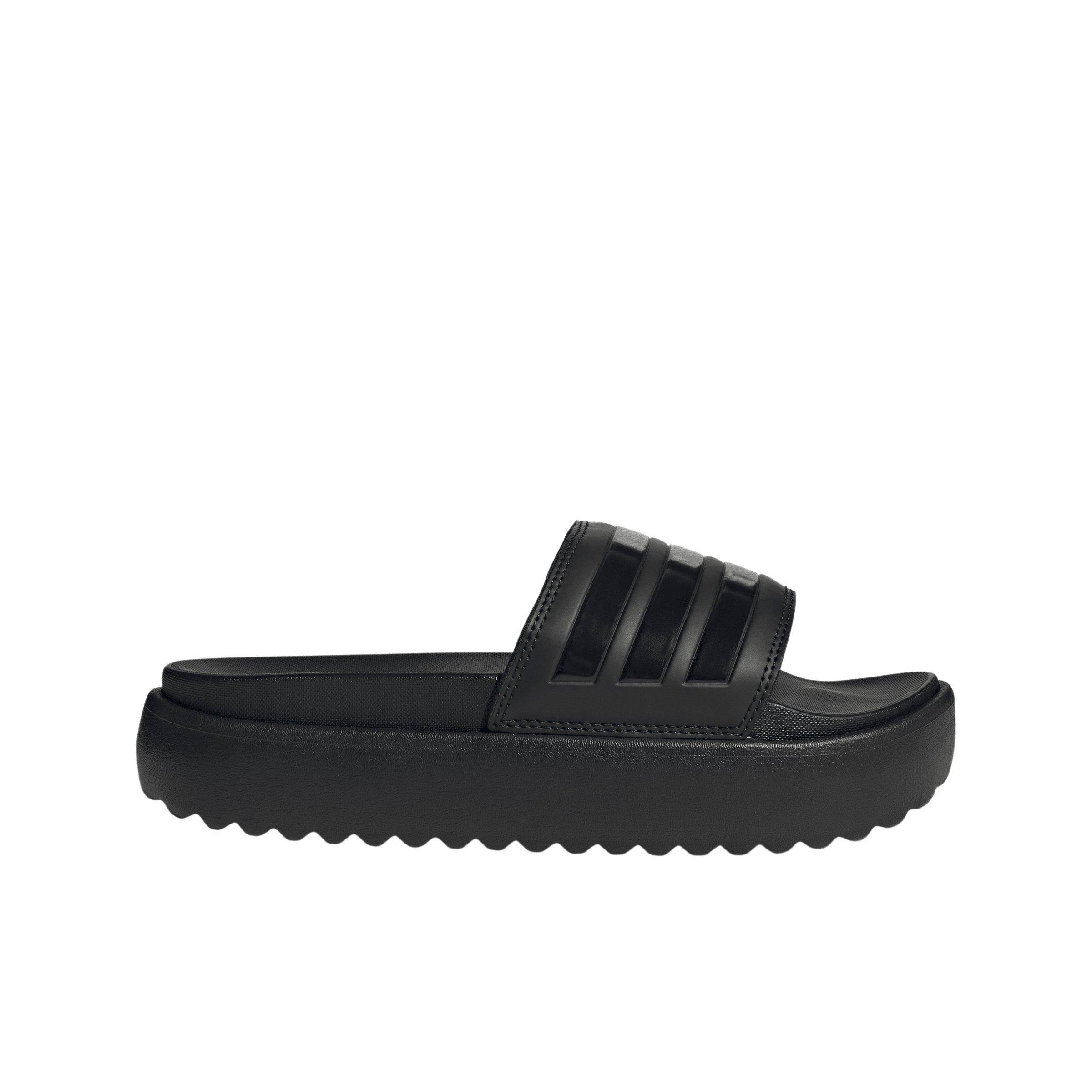 adidas Adilette Platform "Core Black/Core Black/Core Black" Women's Slide - BLACK/BLACK/BLACK Thumbnail View 1