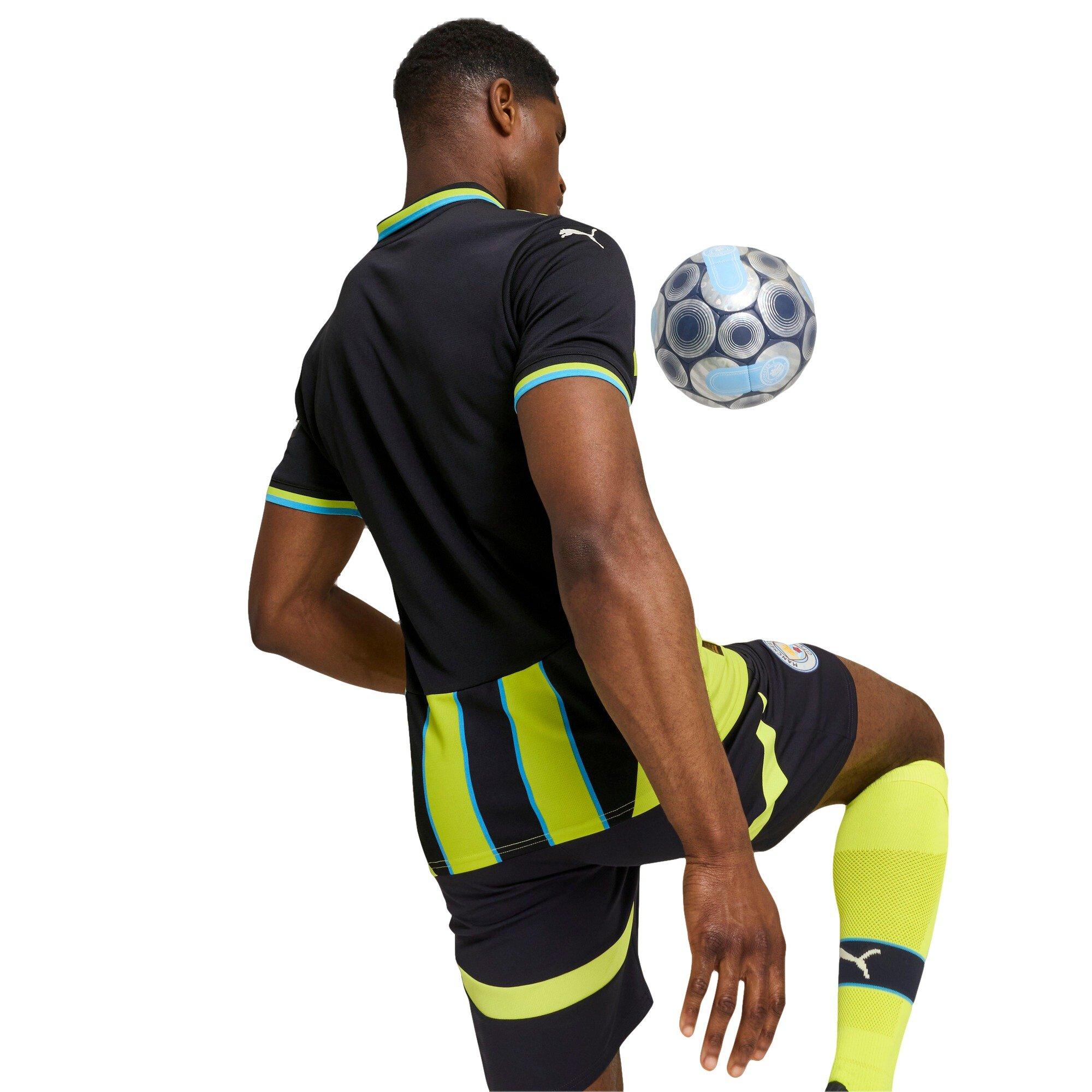 PUMA Men's Manchester City 24/25 Replica Away Soccer Jersey -Navy/Yellow - NAVY/YELLOW Thumbnail View 2