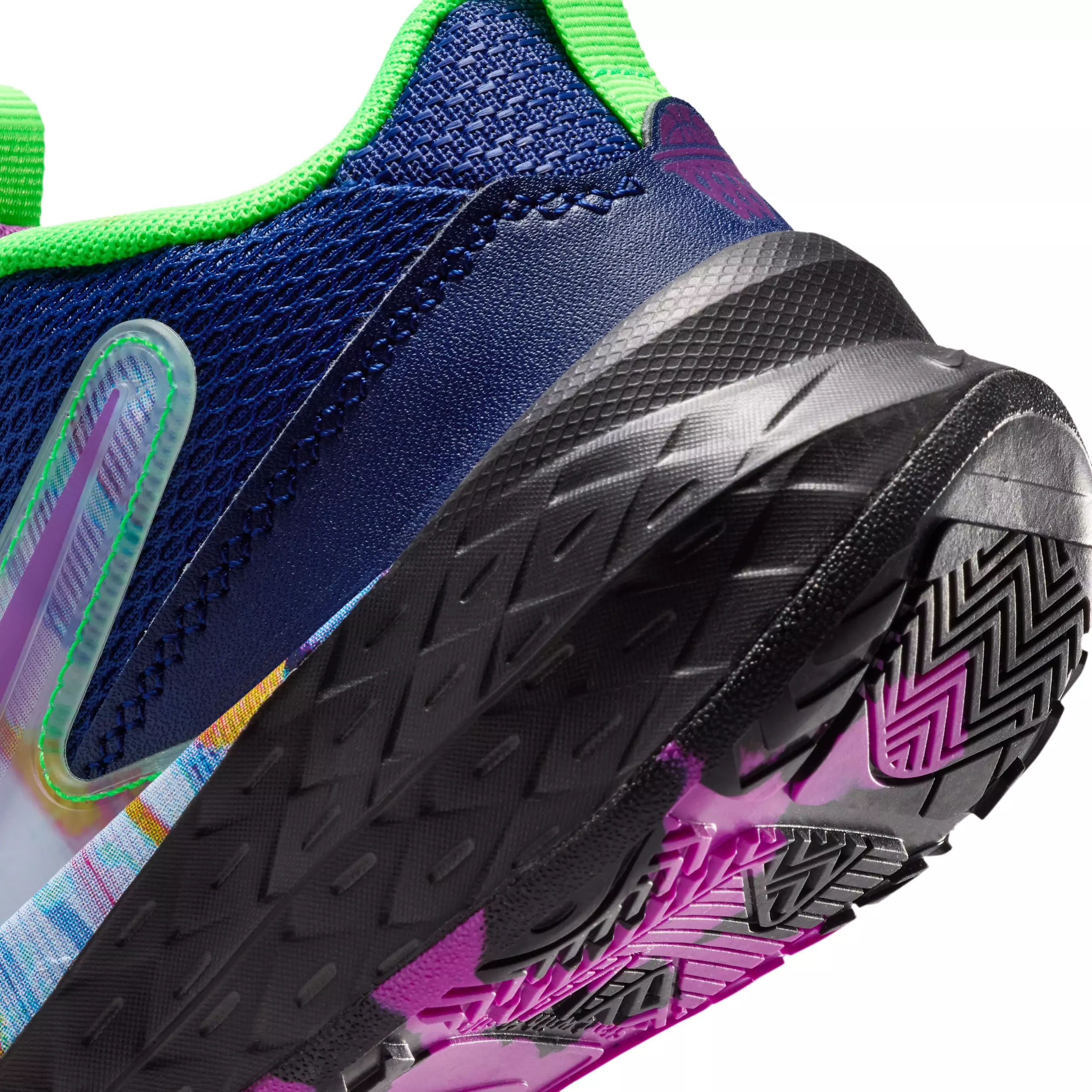 Nike Team Hustle D 12 SE "Blue Void/Black/Green Strike/Vivid Purple" Preschool Boys' Basketball Shoe - BLUE/BLACK/GREEN/PURPLE