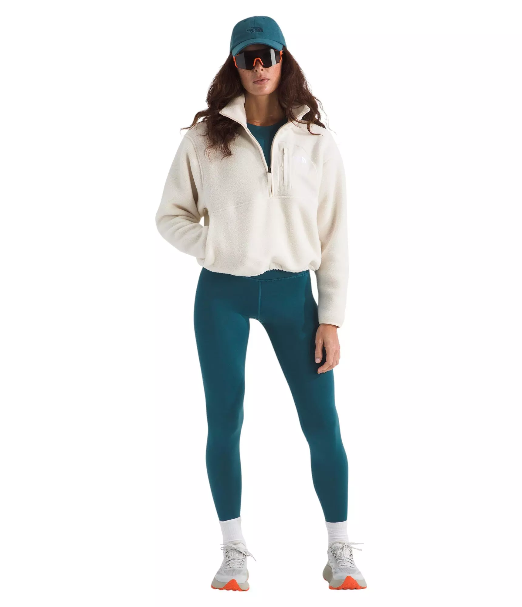 The North Face Women's Yumiori Off Peak 1/2 Zip Jacket - White - WHITE