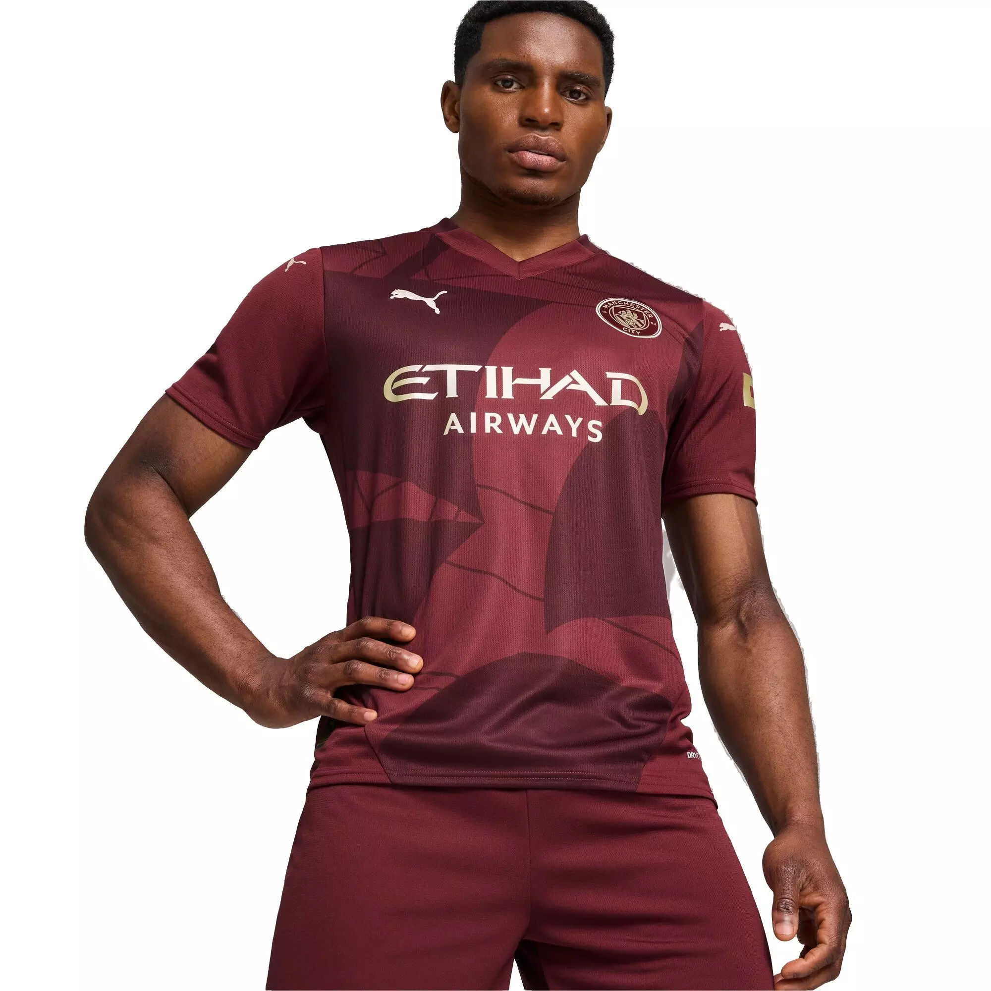 PUMA Men's Manchester City 24/25 Replica Third Soccer Jersey -Dk Jasper - DK JASPER