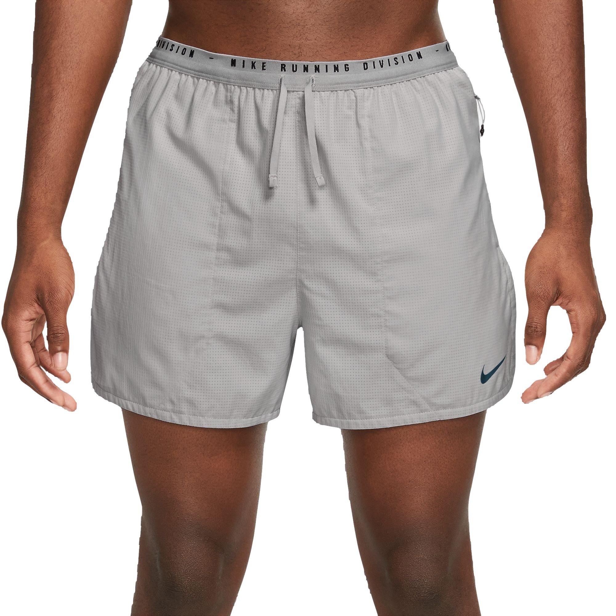 Nike Men's Dri-FIT ADV 4" Brief-Lined Run Divison Pinnacle Shorts - GREY Thumbnail View 1