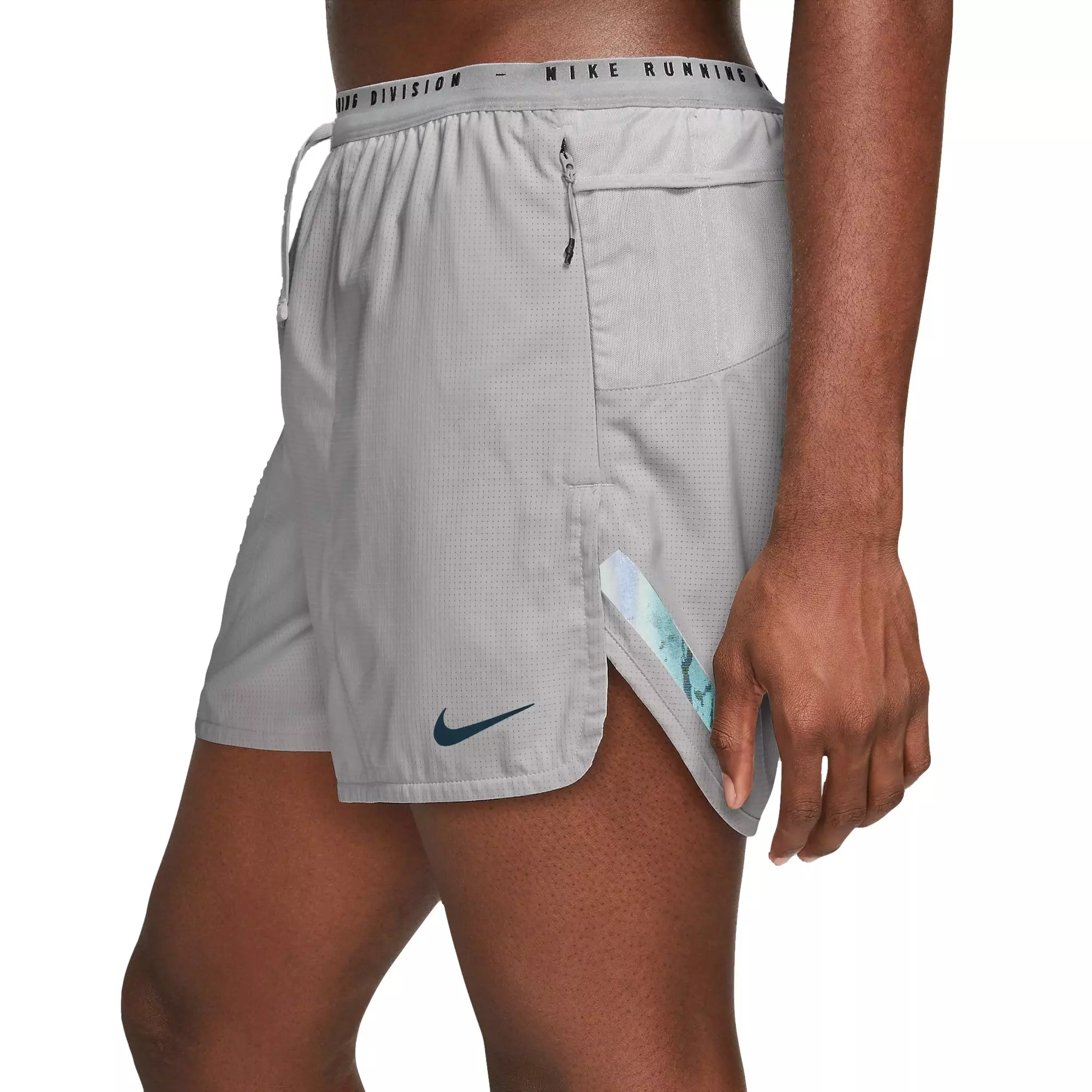 Nike Men's Dri-FIT ADV 4" Brief-Lined Run Divison Pinnacle Shorts - GREY