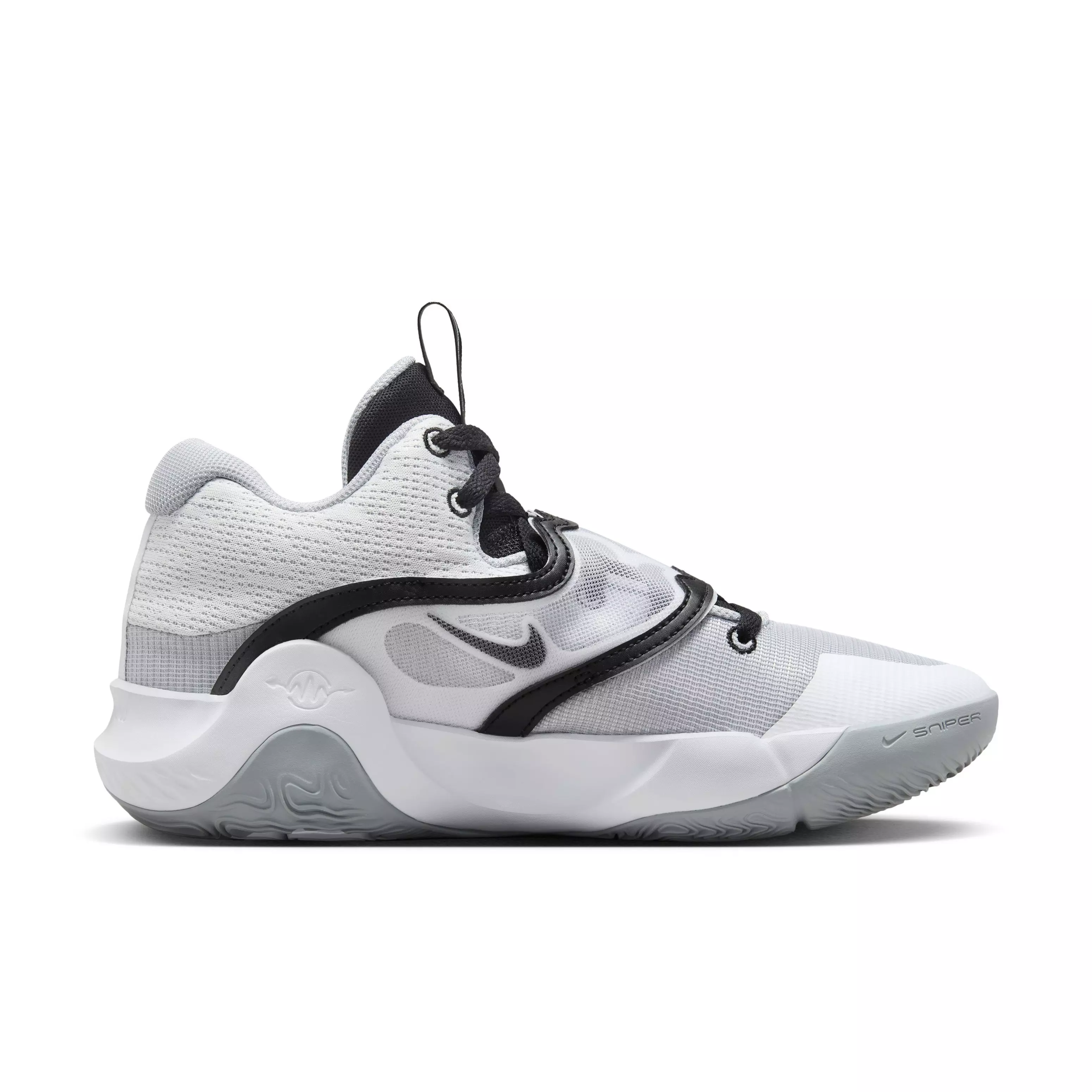 Nike KD Trey 5 X "White/White/Black/Wolf Grey" Men's Basketball Shoe - WHITE/WHITE/BLACK/GREY
