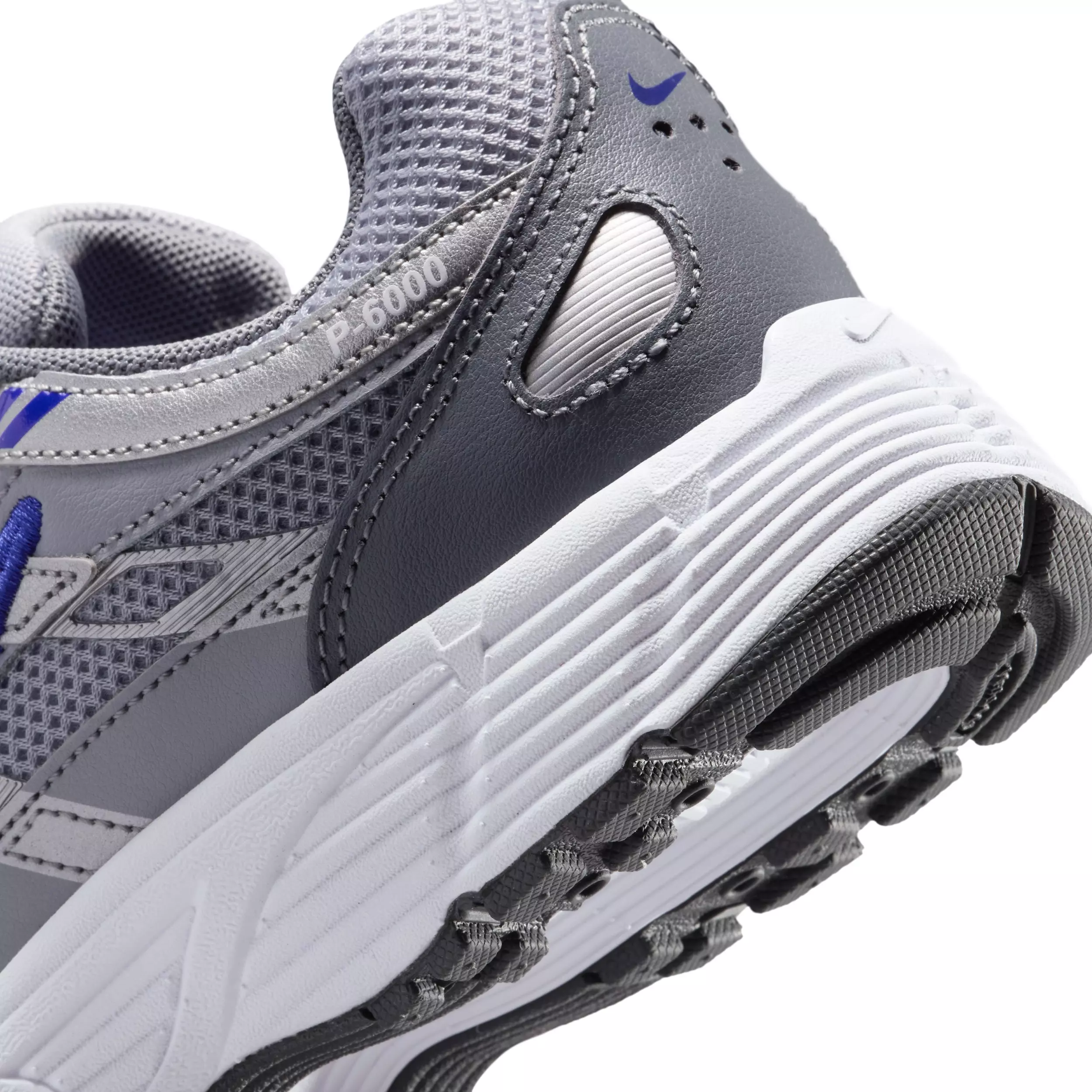 Nike P-6000 "Wolf Grey/Deep Night/Metallic Silver/White" Grade School Boys' Shoe - GREY/NIGHT/SILVER/WHITE