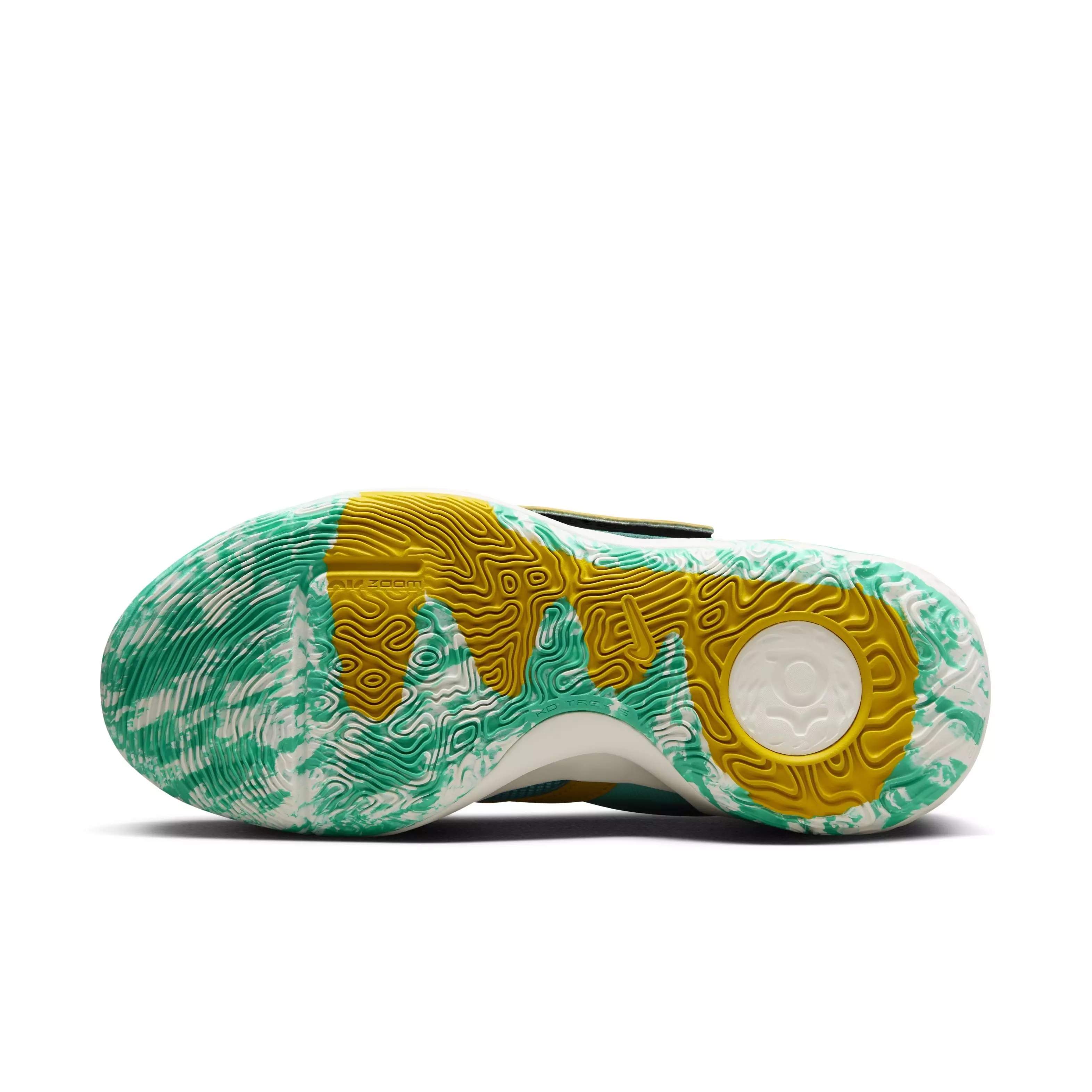 Nike KD Trey 5 X "Clear Jade/Geode Teal/Sail/Vivid Sulfur" Men's Basketball Shoe - JADE/TEAL/SAIL/SULFUR
