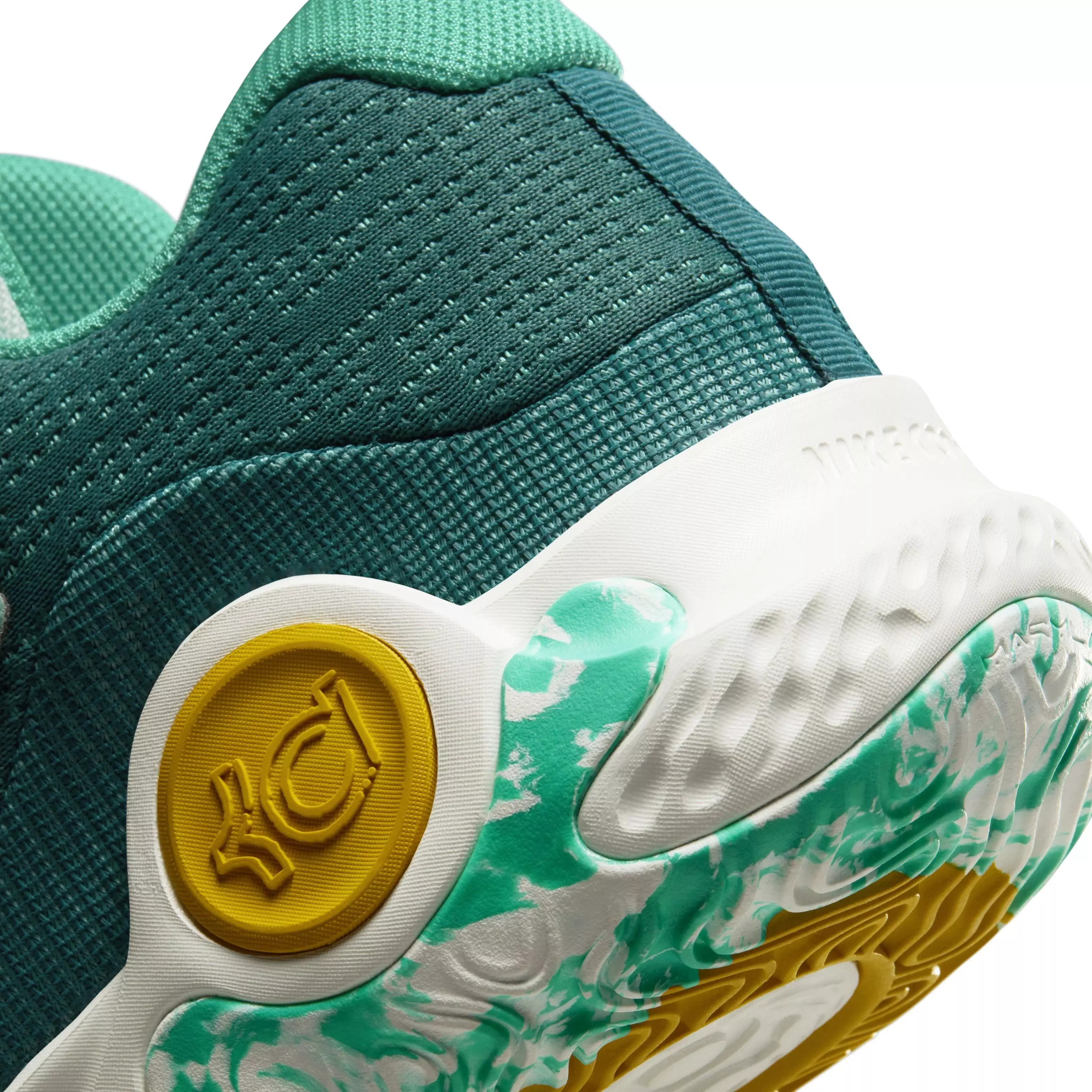 Nike KD Trey 5 X "Clear Jade/Geode Teal/Sail/Vivid Sulfur" Men's Basketball Shoe - JADE/TEAL/SAIL/SULFUR