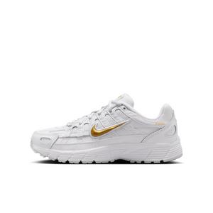 Nike P-6000 "White/Pure Platinum/Metallic Gold" Grade School Girls' Shoe