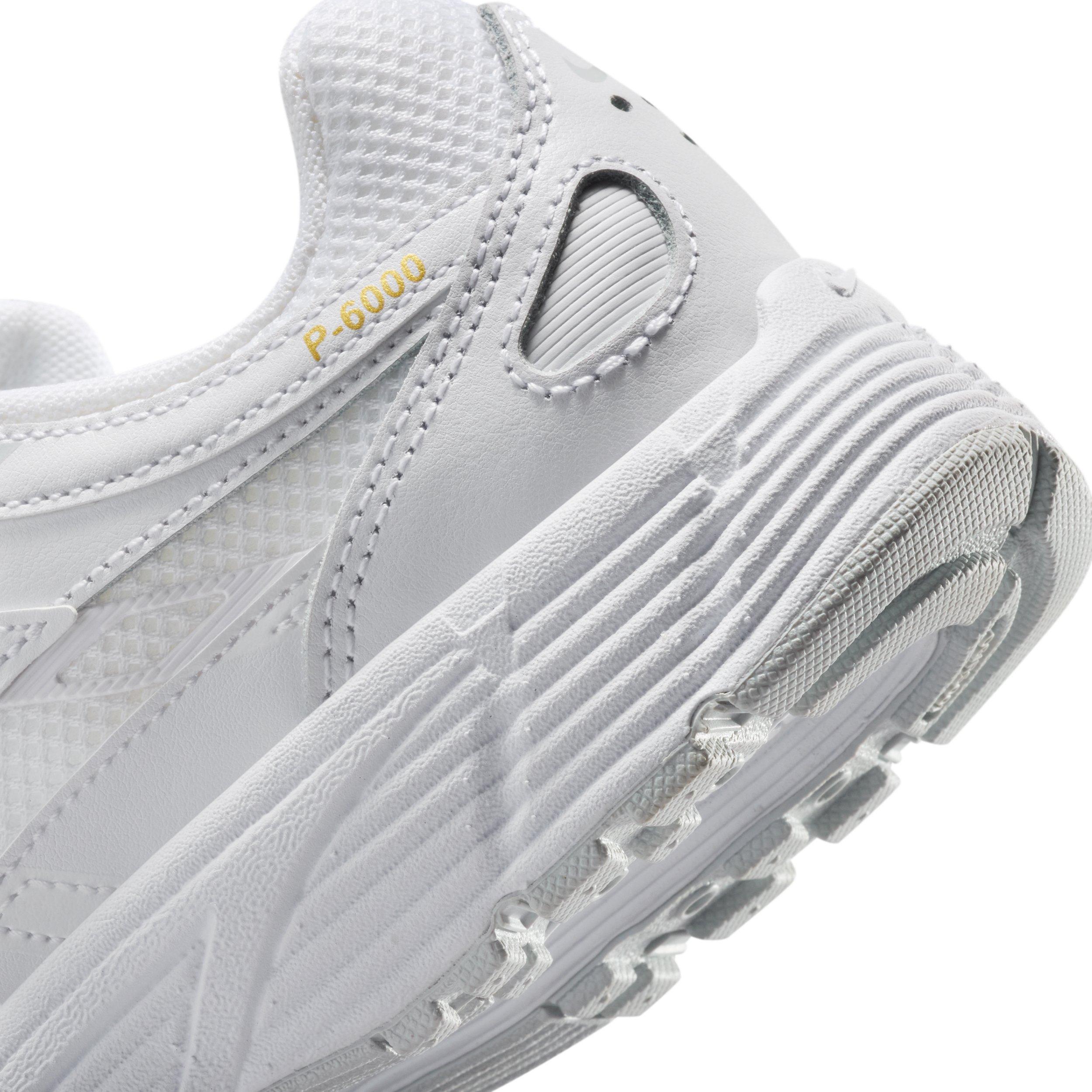 Nike P-6000 Grade School Girls' "White/Pure Platinum/Metallic Gold" Shoe