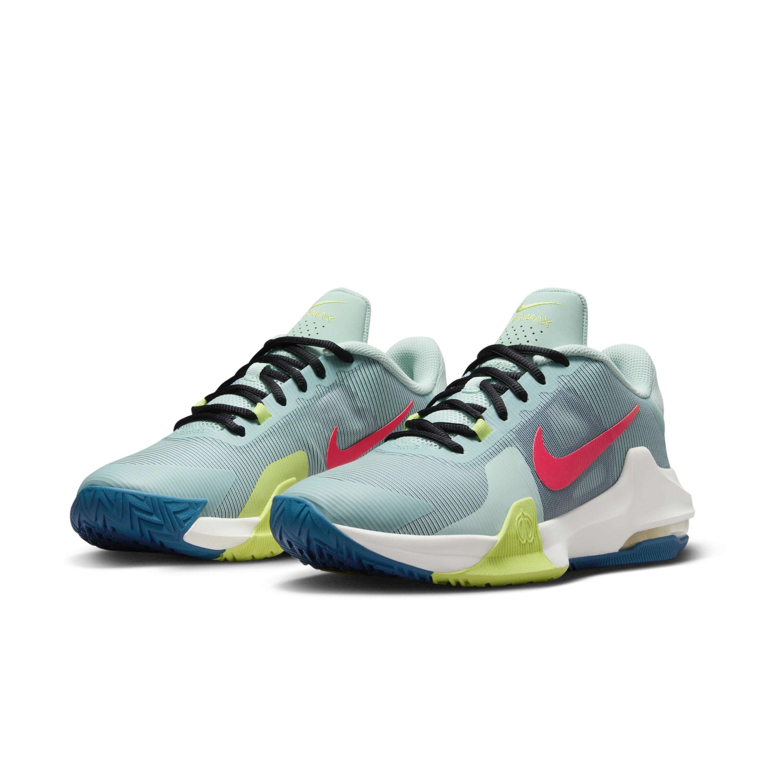 Nike Impact 4 "Jade Ice/Bright Crimson/Industrial Blue" Men's Basketball Shoe - JADE/CRIMSON/BLUE Thumbnail View 3