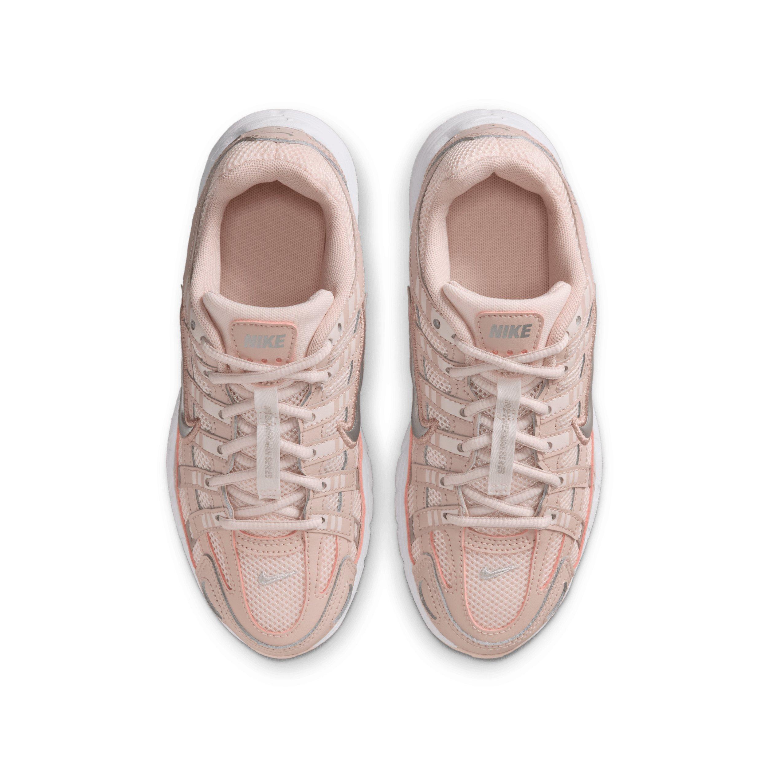 Nike P-6000 Grade School Girls' "Silt Red/Light Soft Pink/Particle Pink/Metallic Silver" Shoe