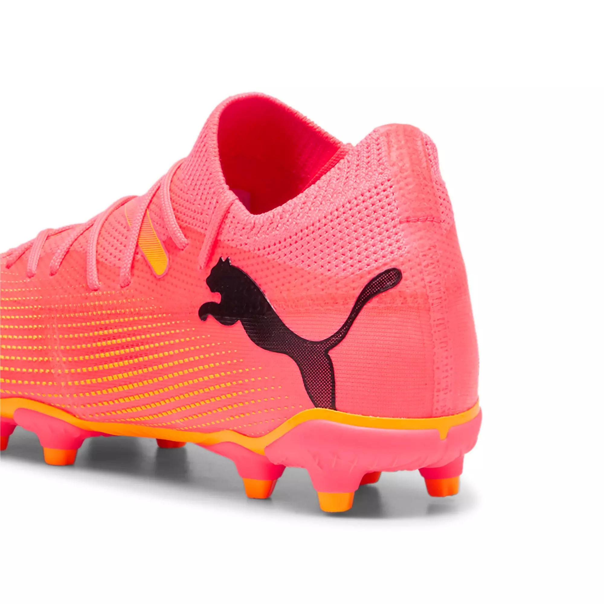 PUMA Future 7 Match FG/AG "Pink/Yellow/Black" Grade School Kids' Soccer Cleat - PINK/YELLOW/BLACK