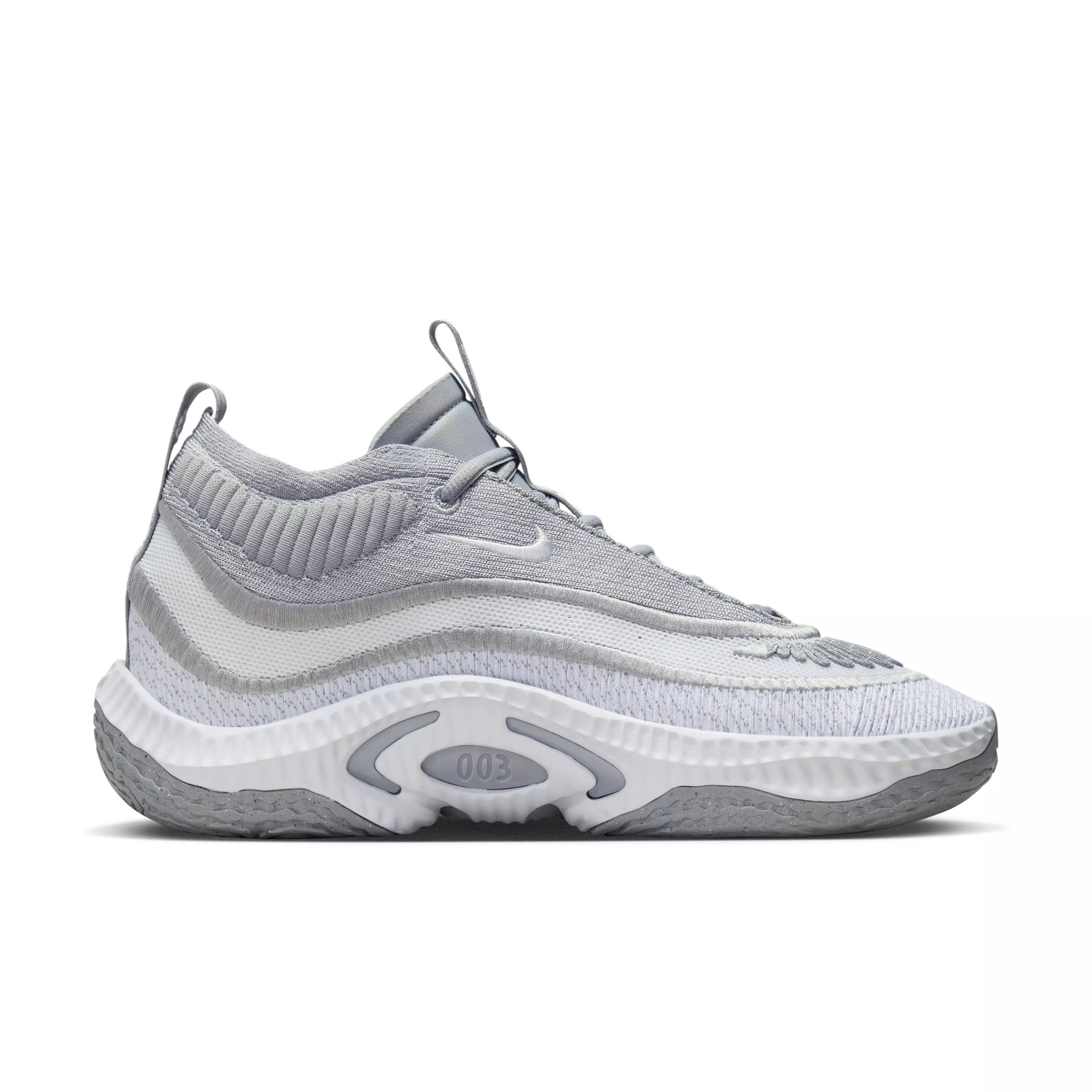 Nike Cosmic Unity 3 (Team) "Wolf Grey/White/White" Men's Basketball Shoe - GREY/WHITE/WHITE