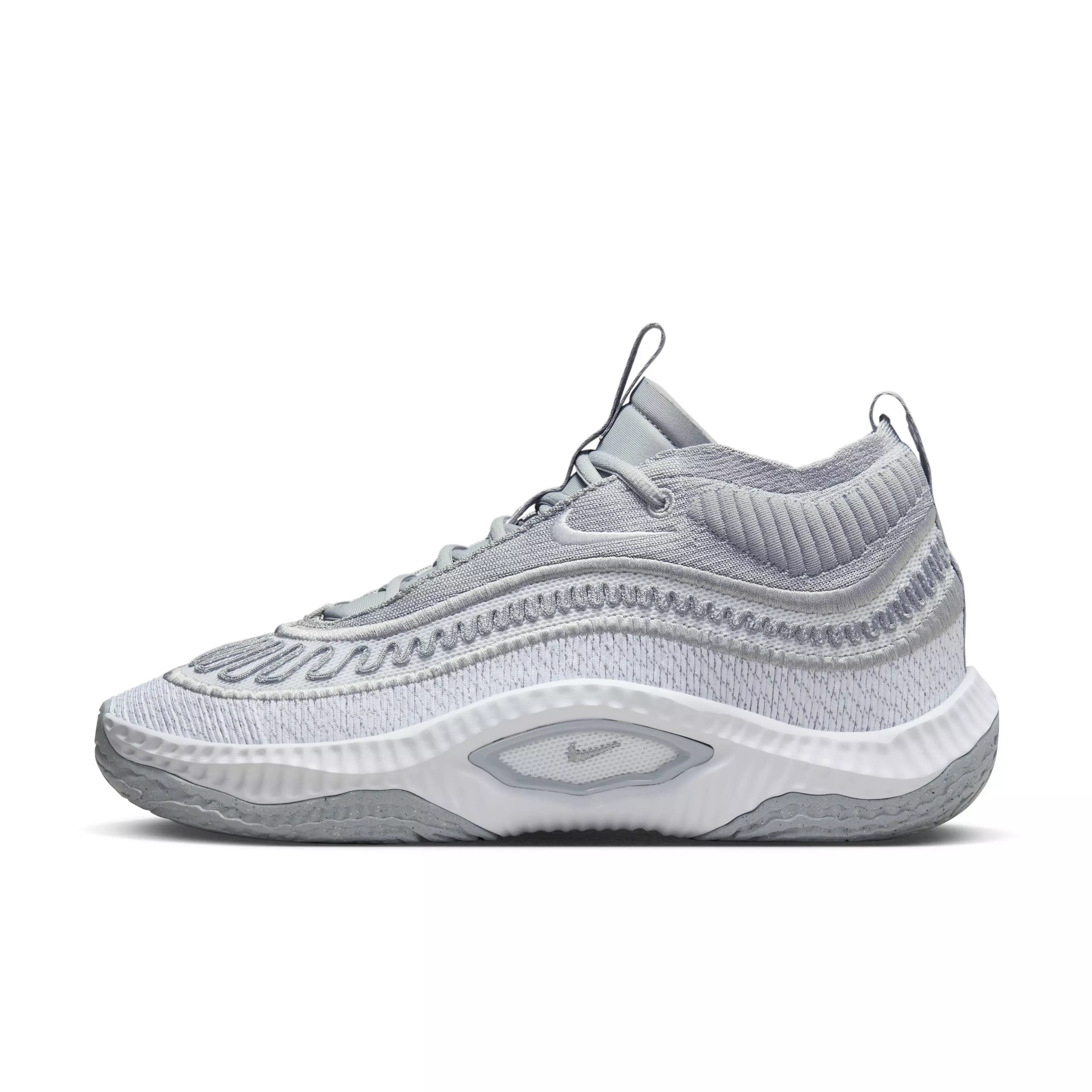 Nike Cosmic Unity 3 (Team) "Wolf Grey/White/White" Men's Basketball Shoe - GREY/WHITE/WHITE
