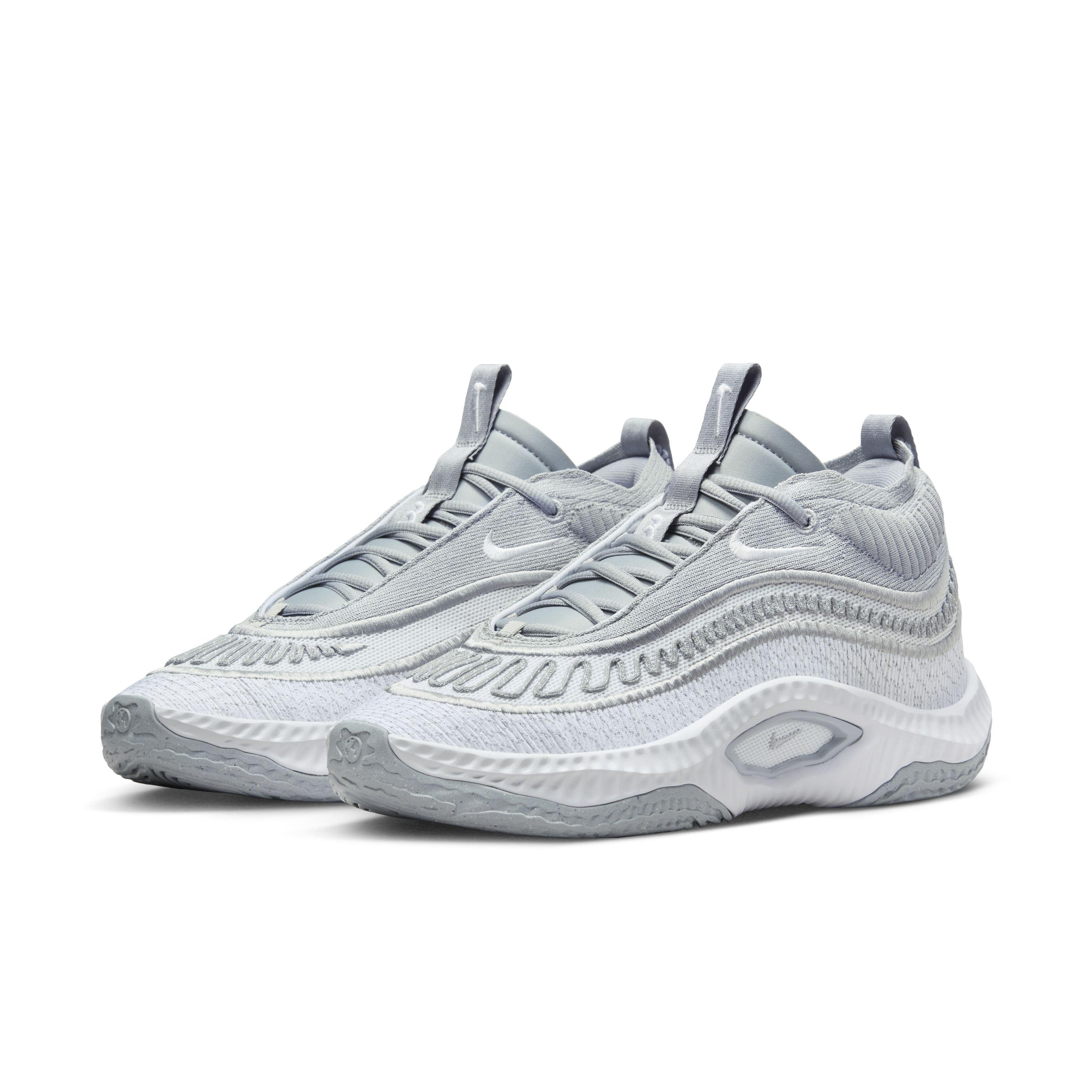 Nike Cosmic Unity 3 (Team) "Wolf Grey/White/White" Men's Basketball Shoe - GREY/WHITE/WHITE Thumbnail View 3