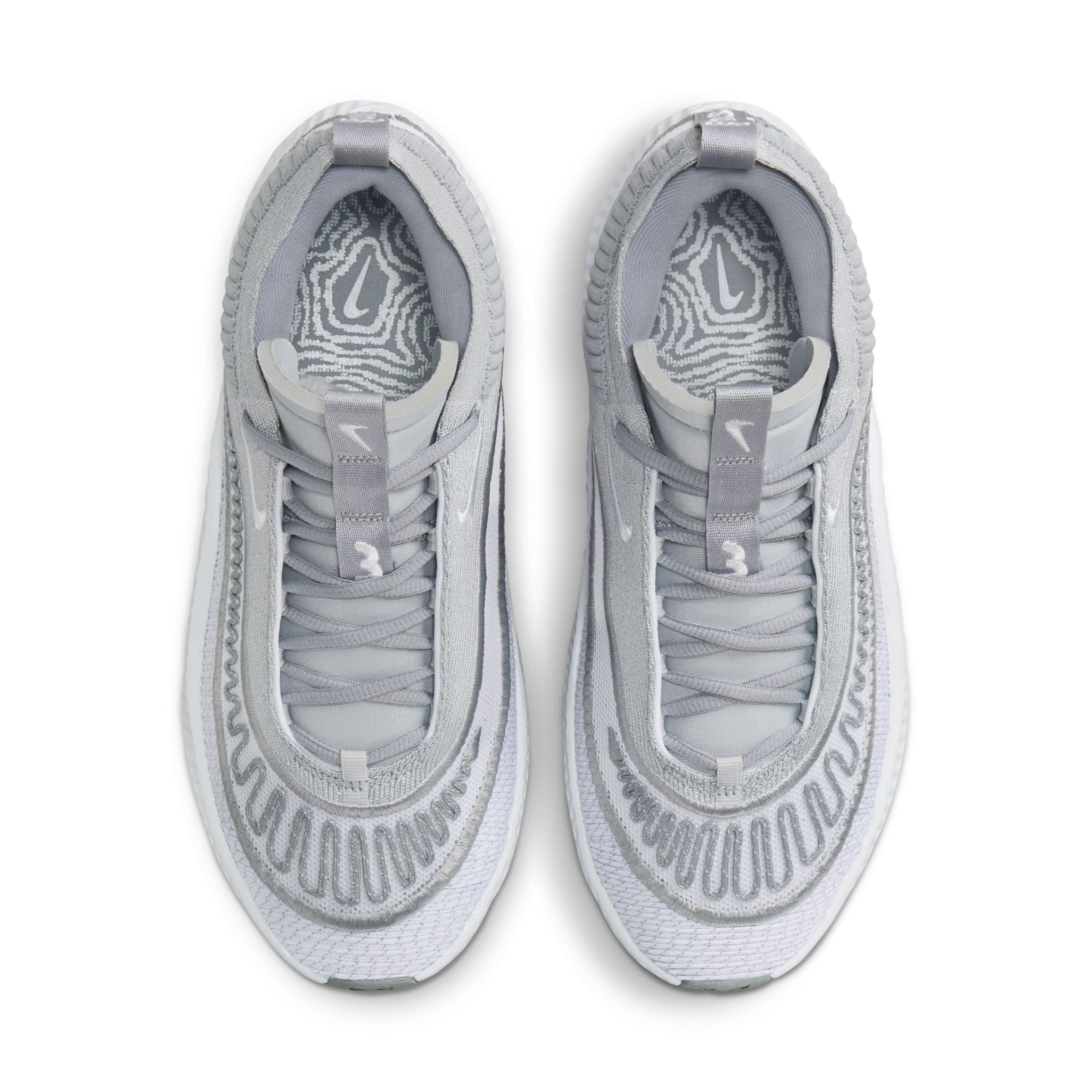 Nike Cosmic Unity 3 (Team) "Wolf Grey/White/White" Men's Basketball Shoe - GREY/WHITE/WHITE Thumbnail View 4