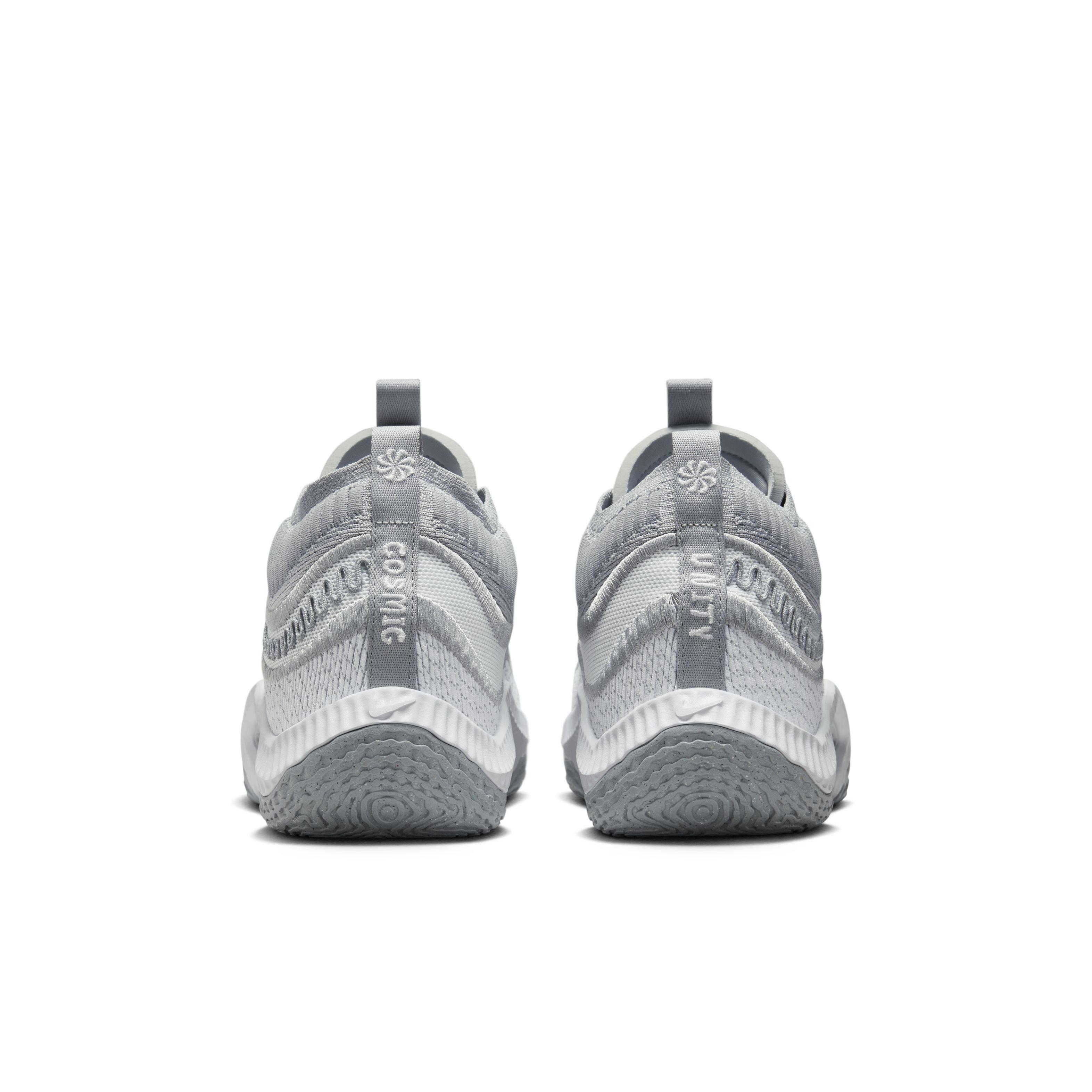 Nike Cosmic Unity 3 (Team) "Wolf Grey/White/White" Men's Basketball Shoe - GREY/WHITE/WHITE Thumbnail View 5