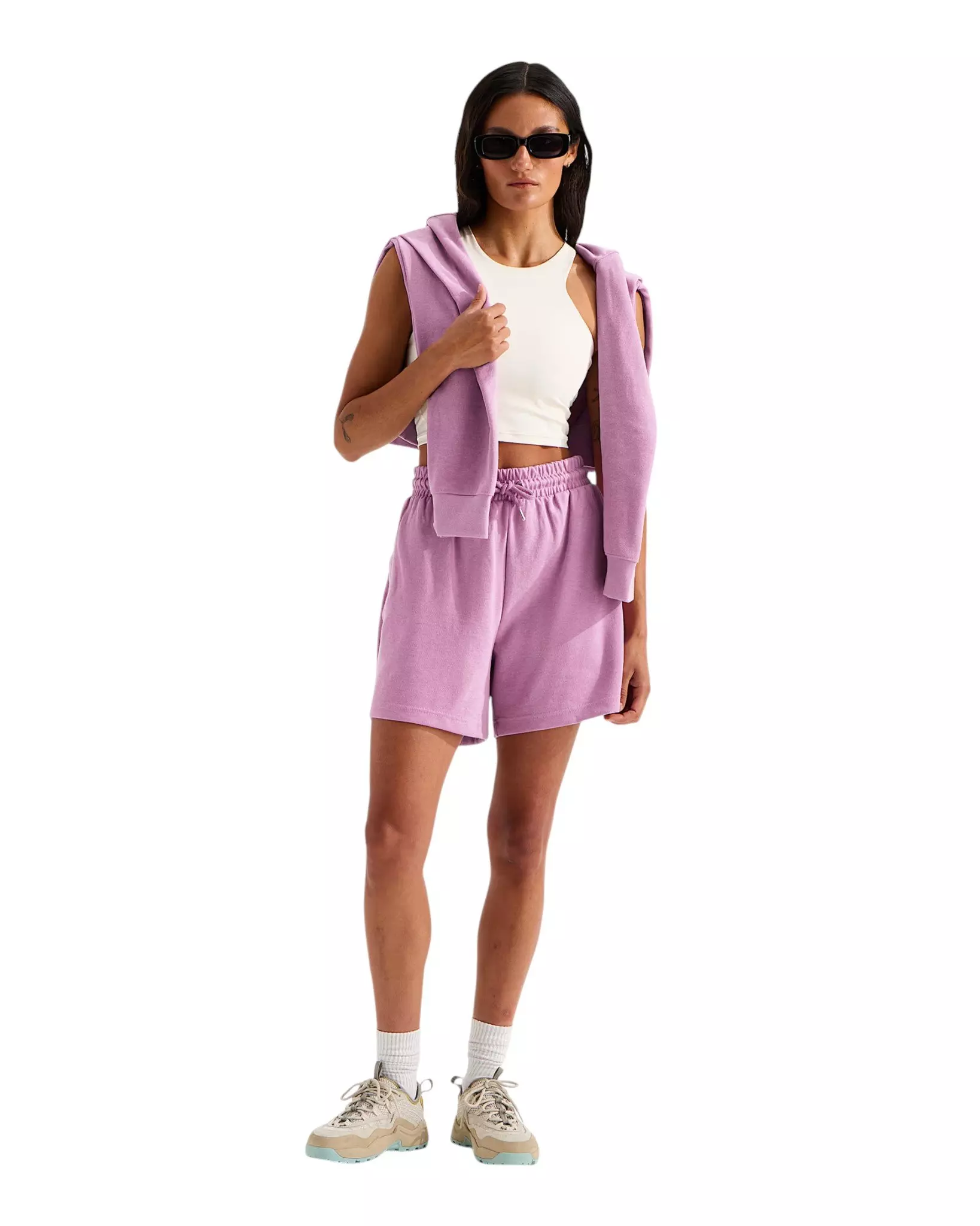 The North Face Women's Double Knit Shorts - Lavender - LAVENDER