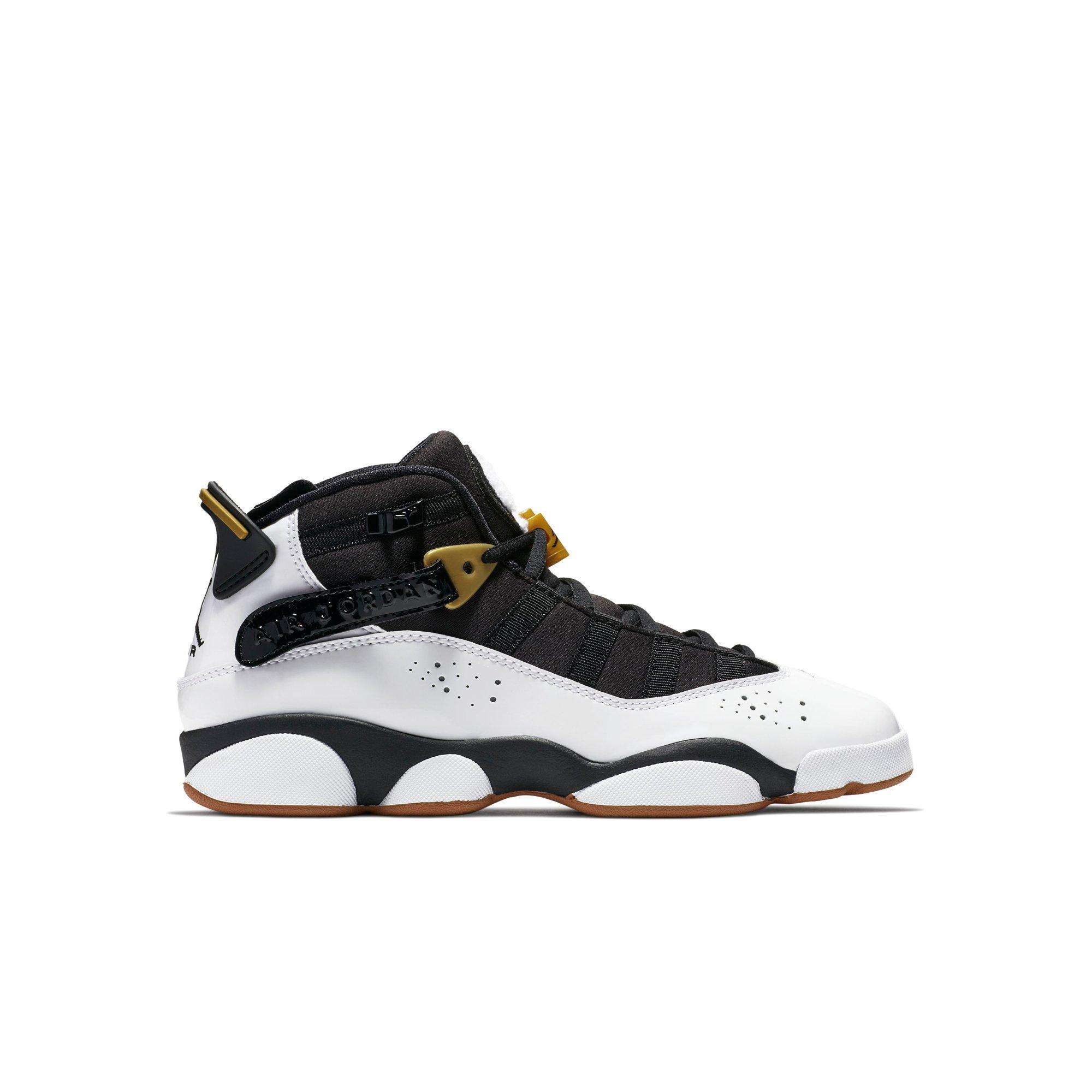 jordan 6 black and gold grade school