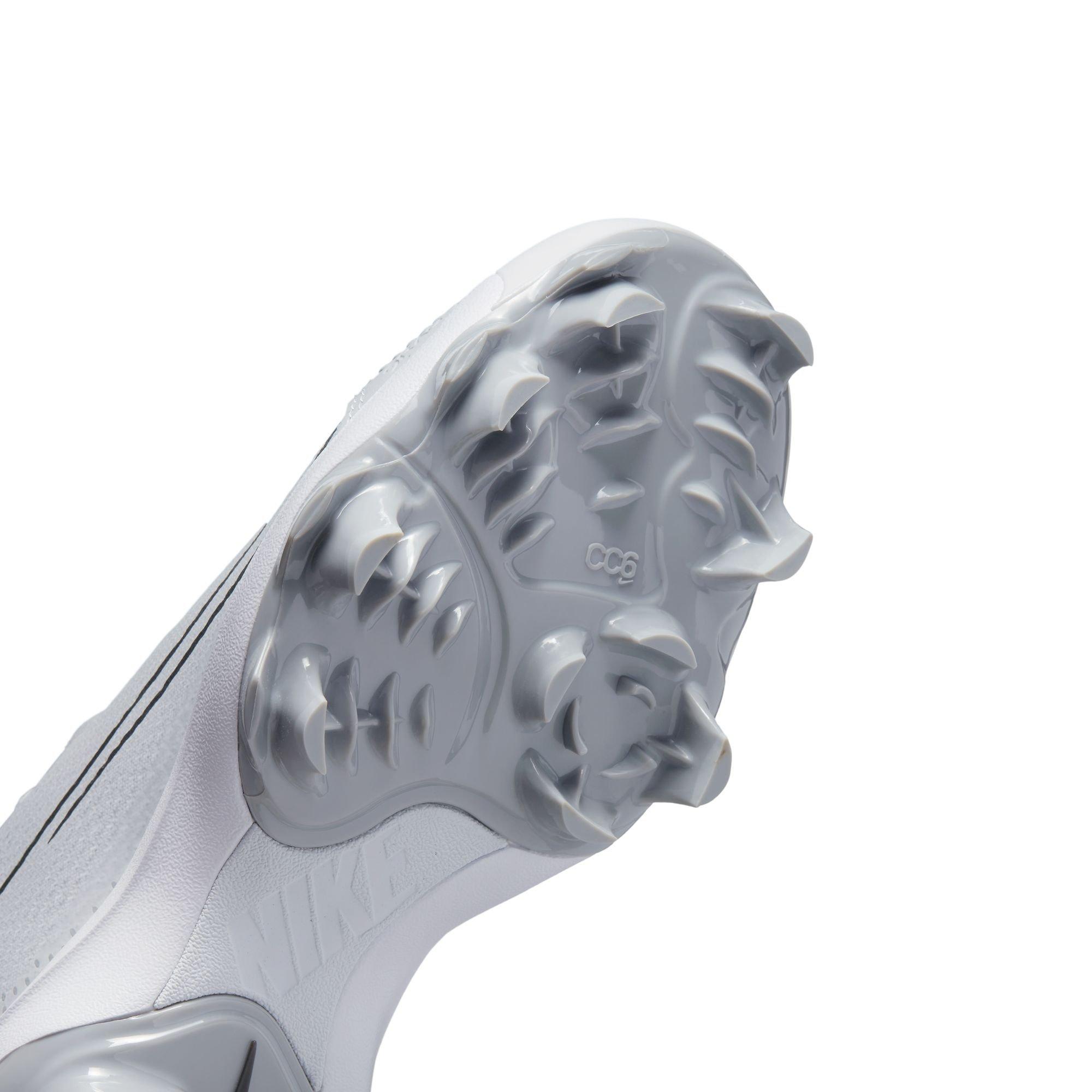 Nike Hyperdiamond 4 Pro MCS "Pure Platinum/Dark Grey/Wolf Grey" Women's Softball Cleat - GREY Thumbnail View 8