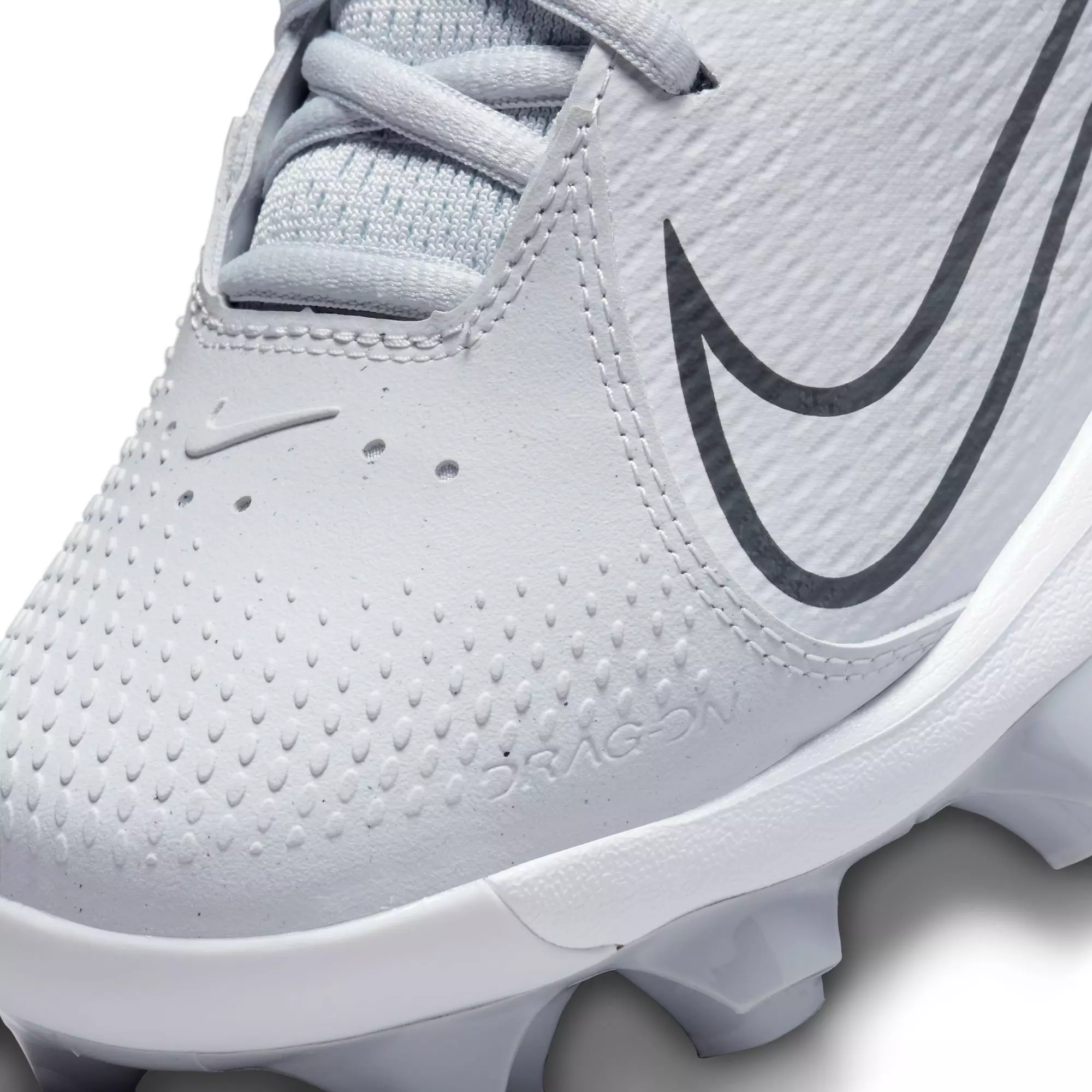 Nike Hyperdiamond 4 Pro MCS "Pure Platinum/Dark Grey/Wolf Grey" Women's Softball Cleat - GREY