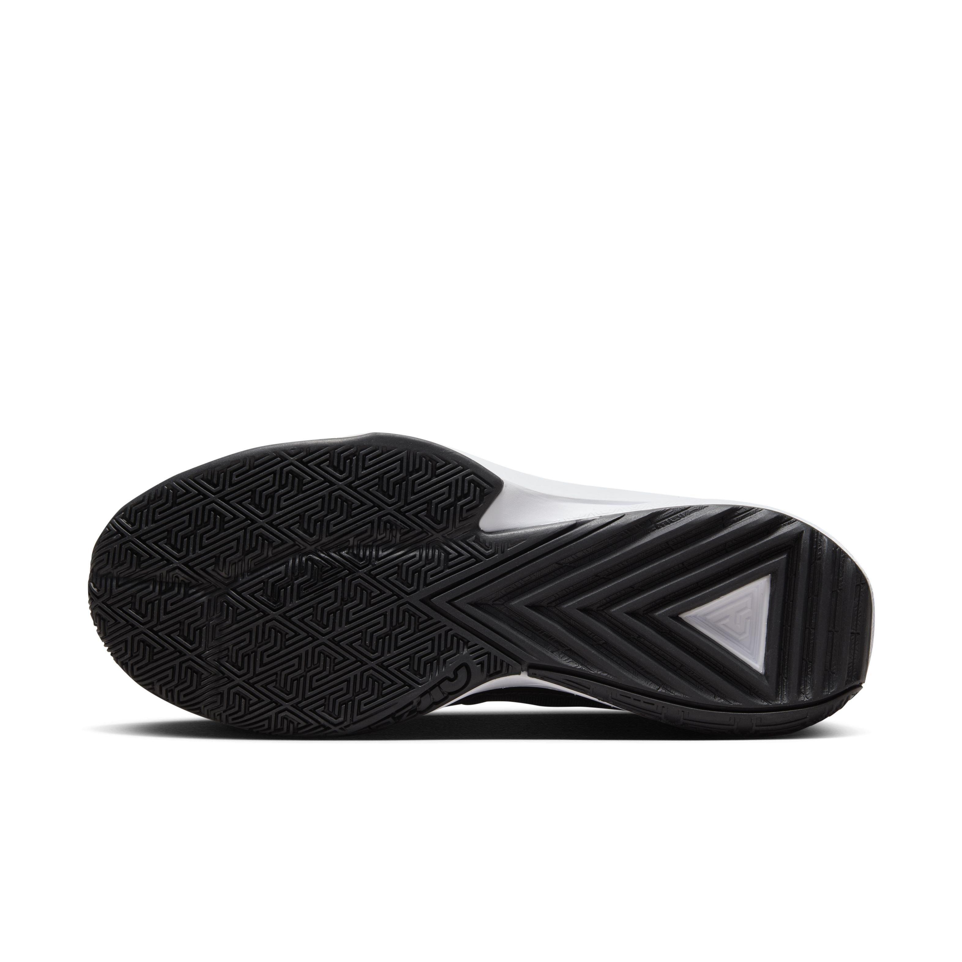 Nike Zoom Freak 5 (Team) "Black/White/Black" Men's Basketball Shoe - BLACK/WHITE/BLACK Thumbnail View 6