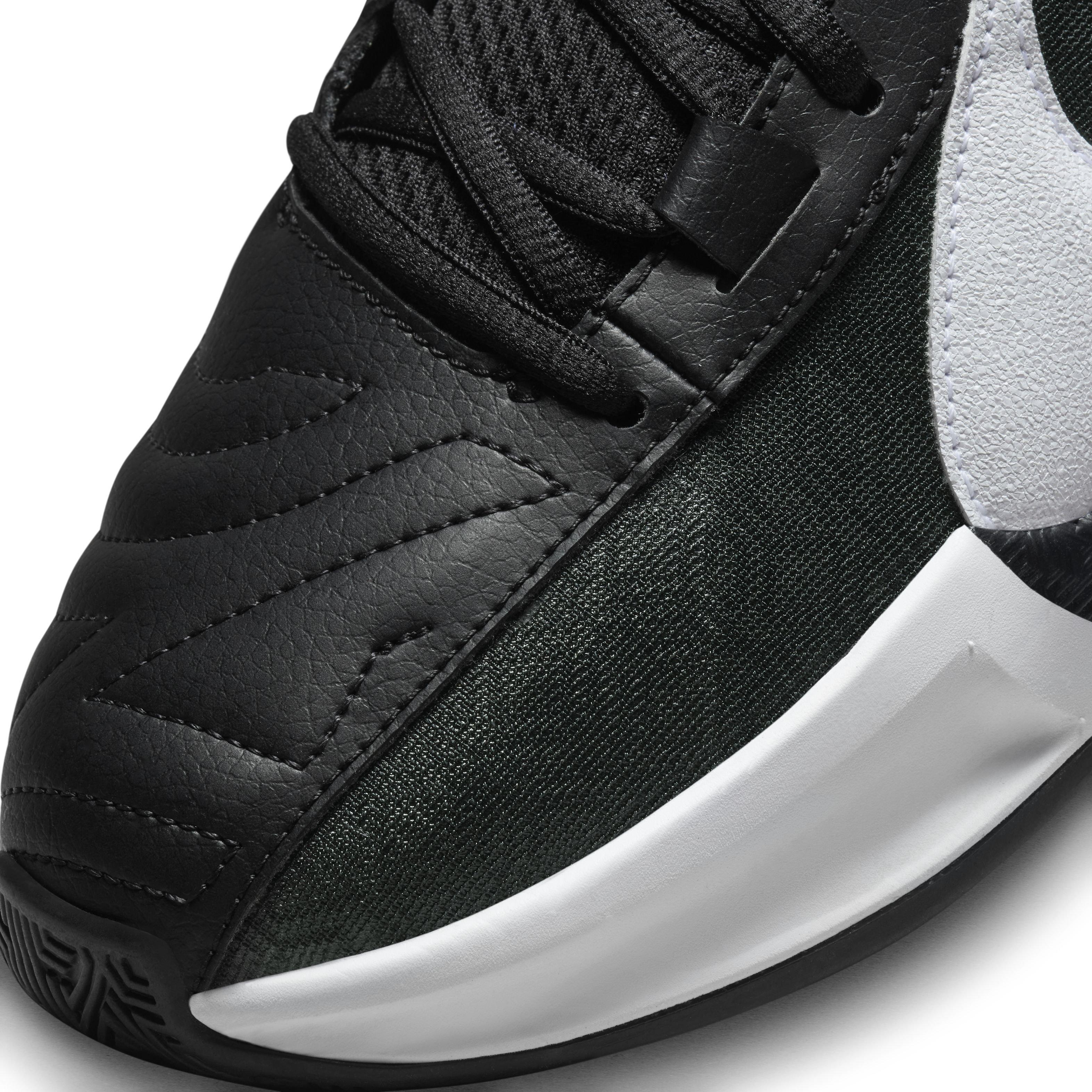 Nike Zoom Freak 5 (Team) "Black/White/Black" Men's Basketball Shoe - BLACK/WHITE/BLACK Thumbnail View 7
