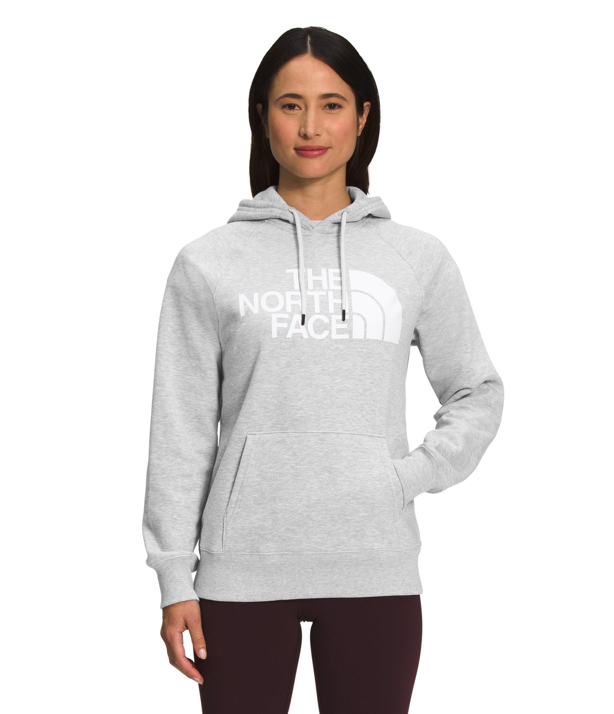 The North Face Women's Half Dome Pullover Hoodie - GREY/WHITE Thumbnail View 1