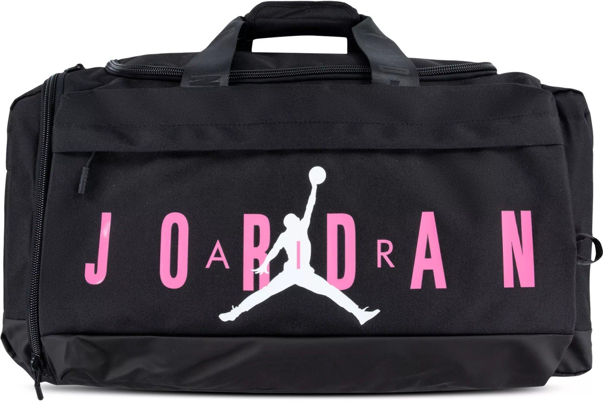 Jordan Velocity Duffle Bag Medium - Black/Blue - BLACK/PINK Thumbnail View 1