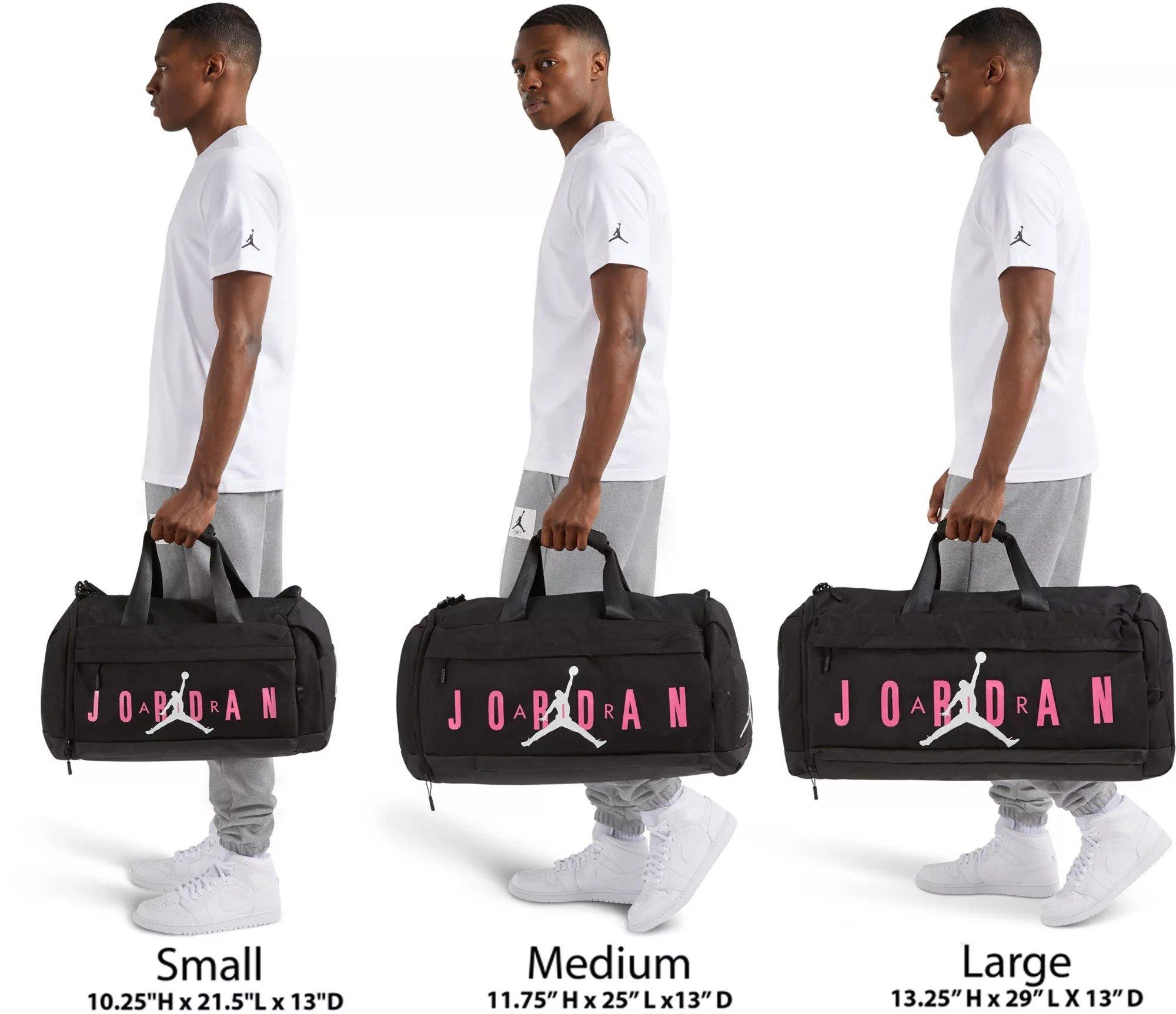Jordan Velocity Duffle Bag Medium - Black/Blue - BLACK/PINK Thumbnail View 9