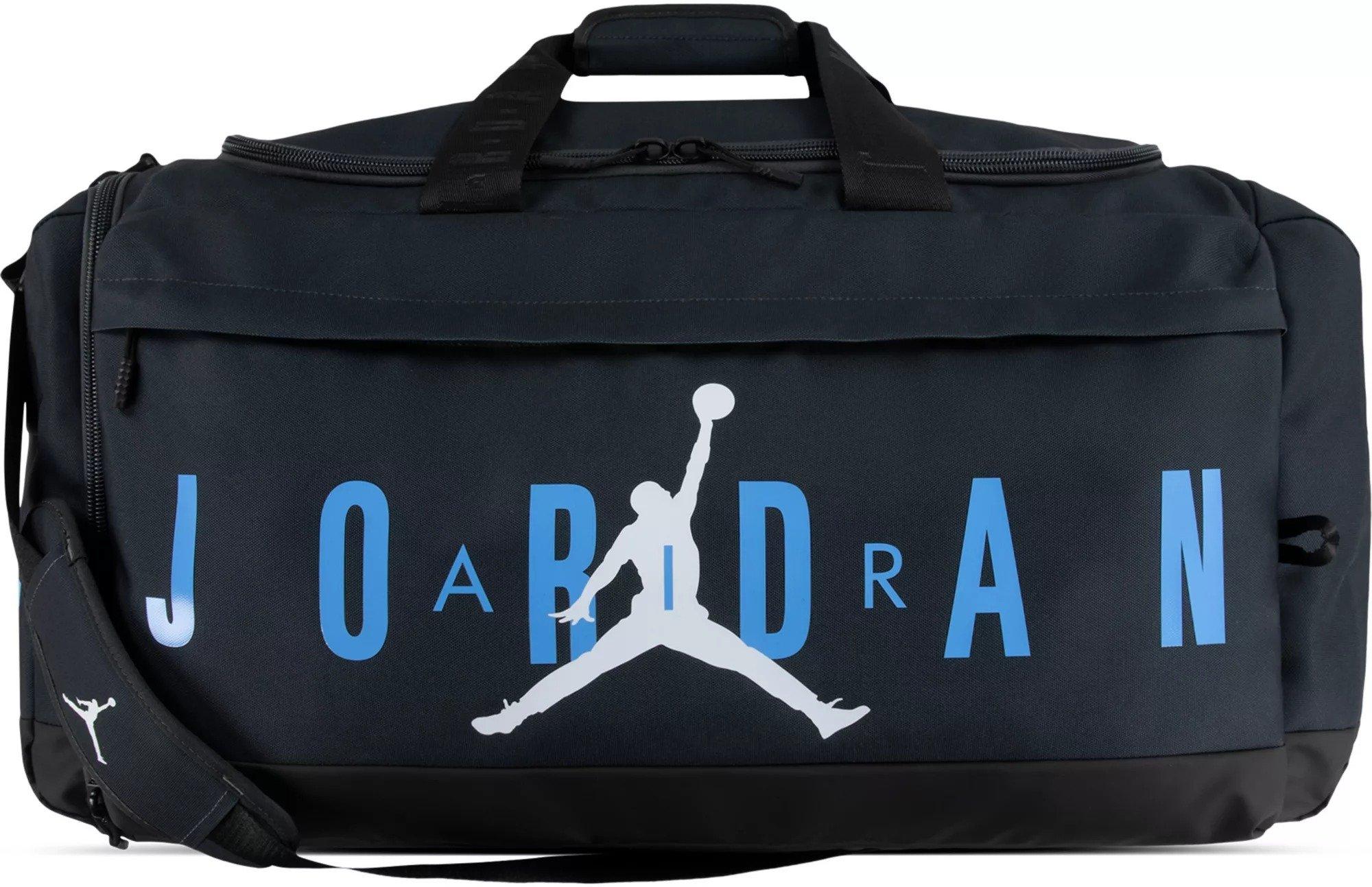 Jordan Velocity Duffle Bag Medium - Black/Blue - DK GREY Thumbnail View 1