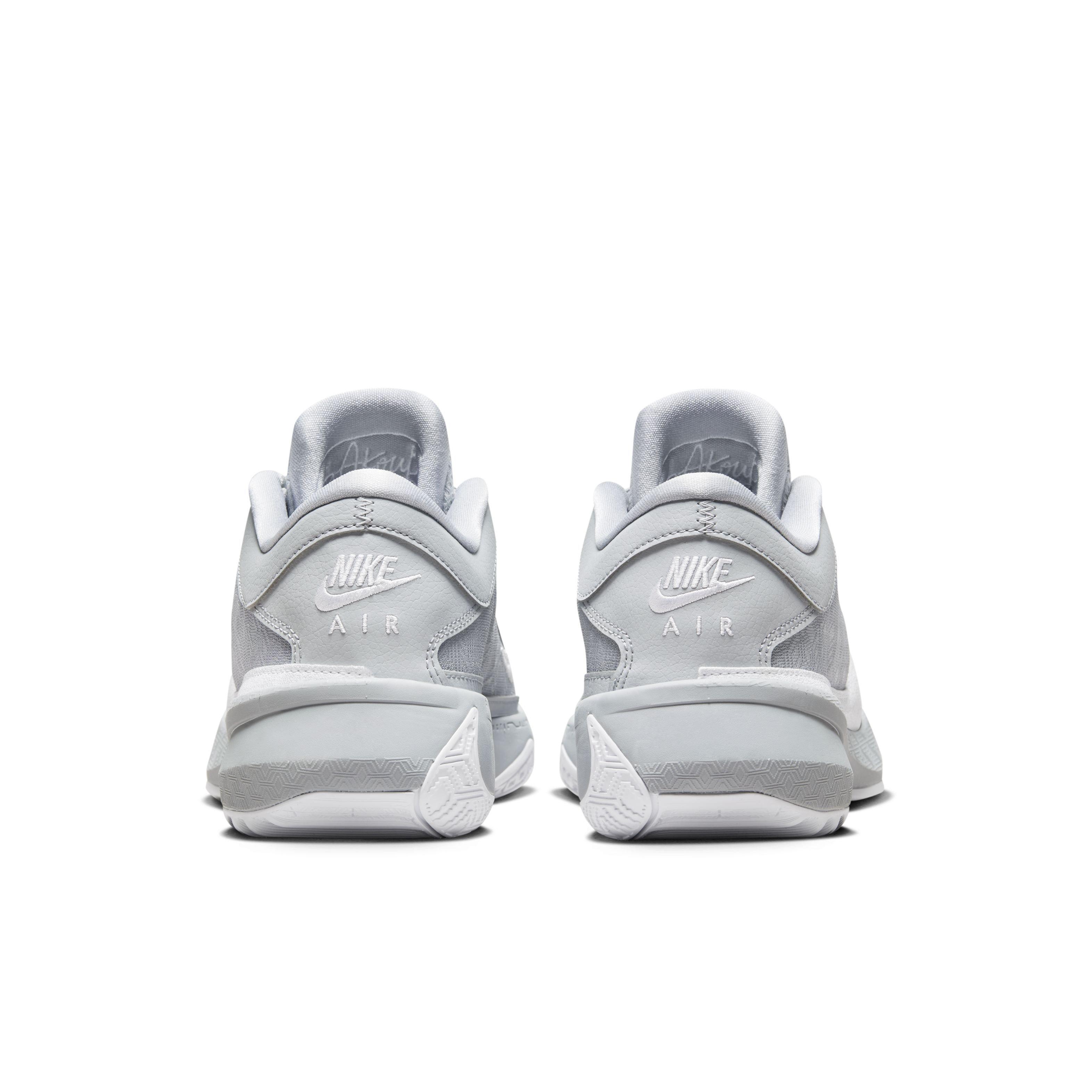 Nike Zoom Freak 5 (Team) "Wolf Grey/White" Men's Basketball Shoe - GREY/WHITE Thumbnail View 5