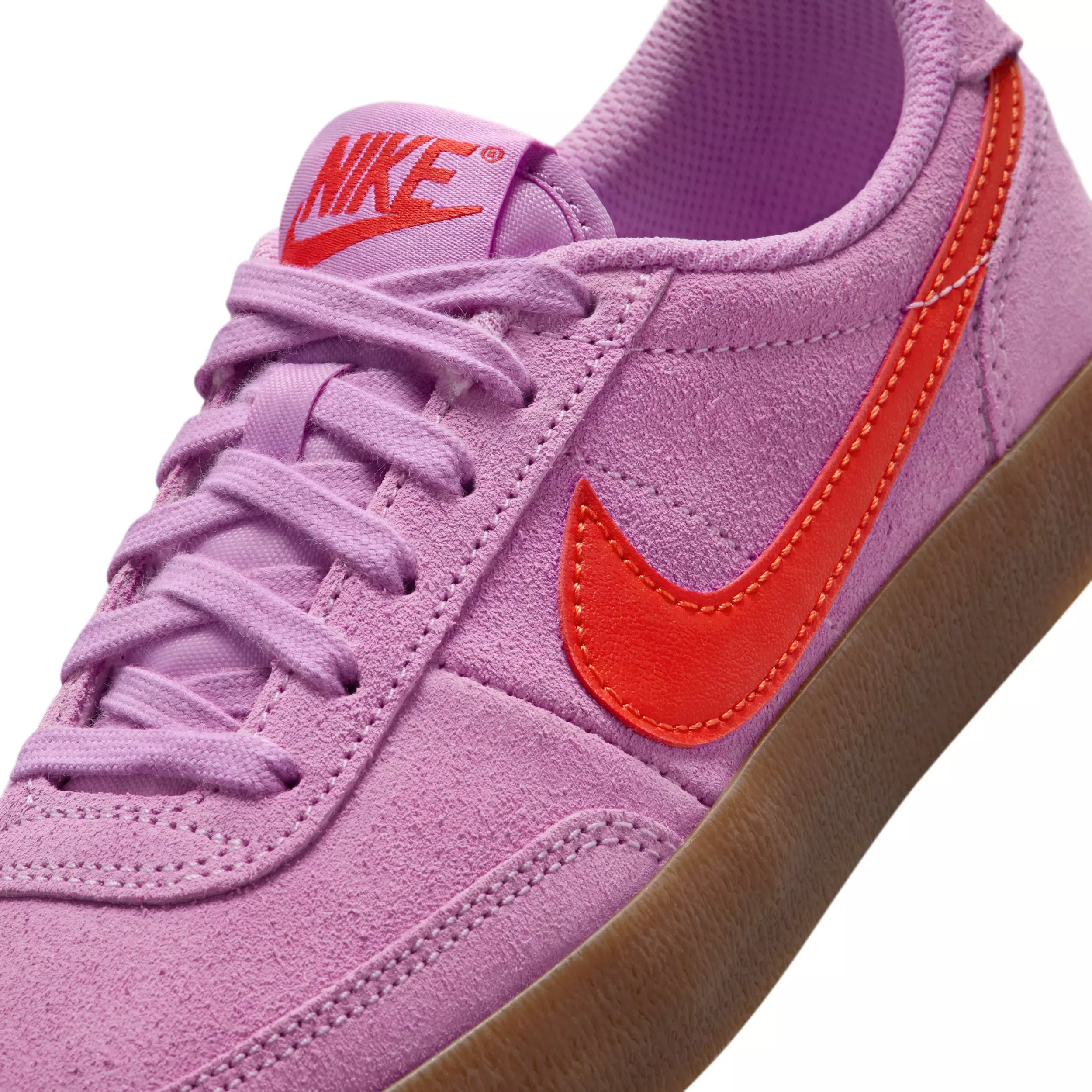 Nike Killshot 2 "Beyond Pink/Gum Medium Brown/Picante Red" Grade School Girls' Shoe - PINK/MD BROWN/RED